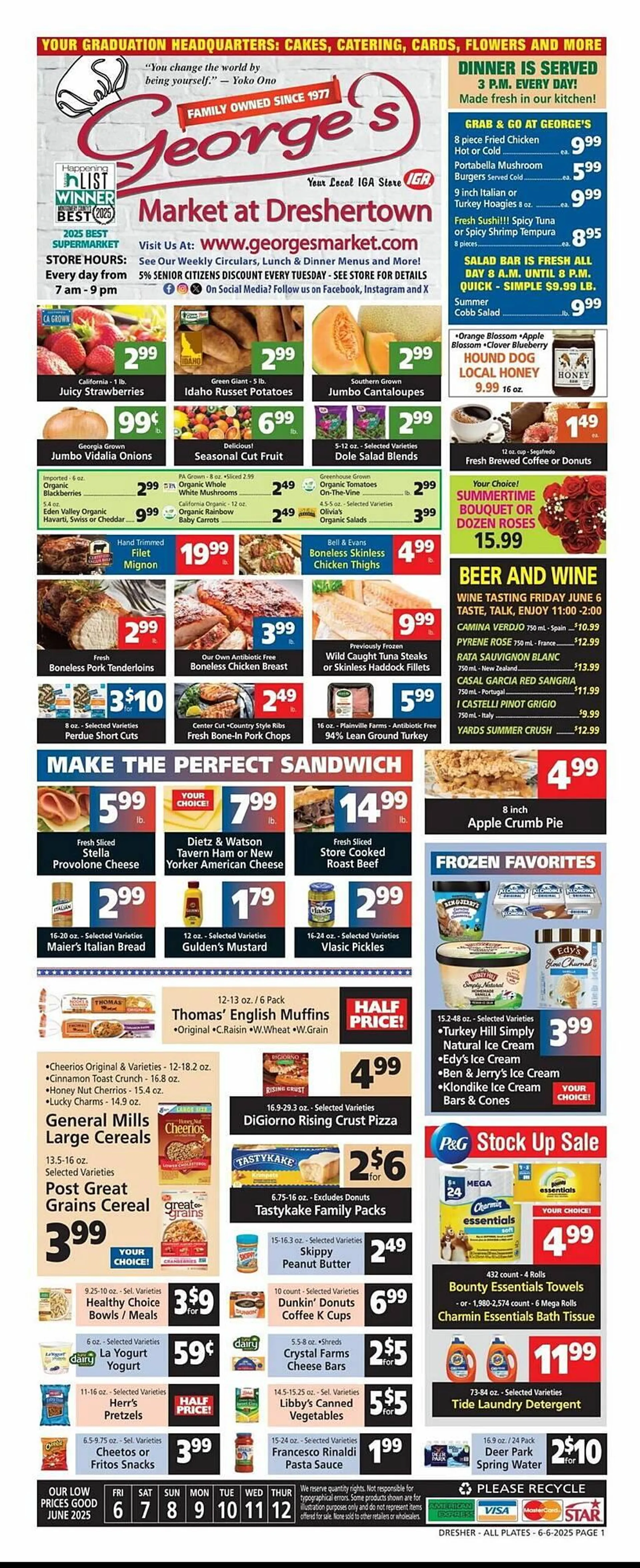Weekly ad George's Market Weekly Ad from June 6 to June 12 2025 - Page 1