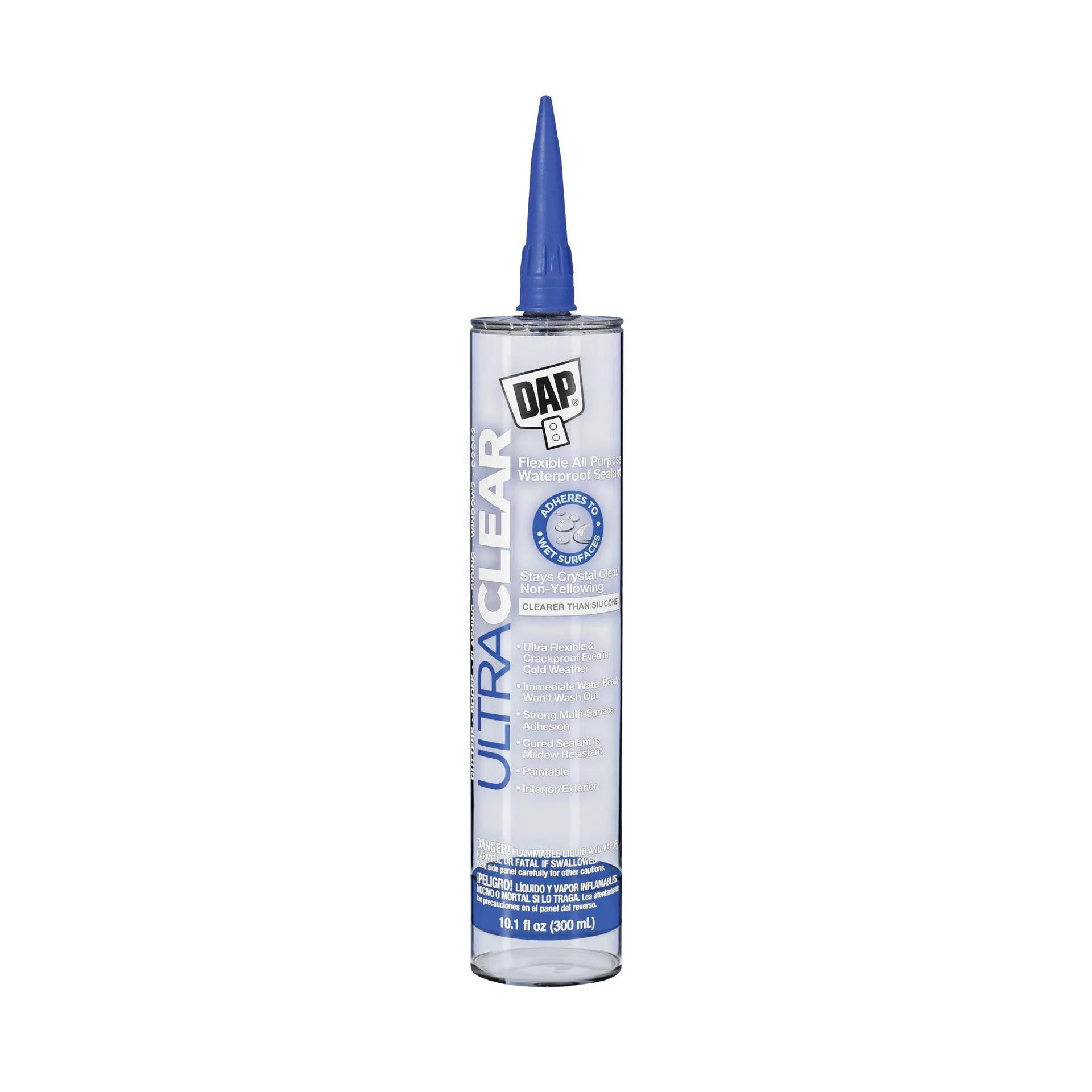 18388 Ultra Clear Sealant, Crystal Clear, 20 to 120 deg F, 10.1 oz Cartridge