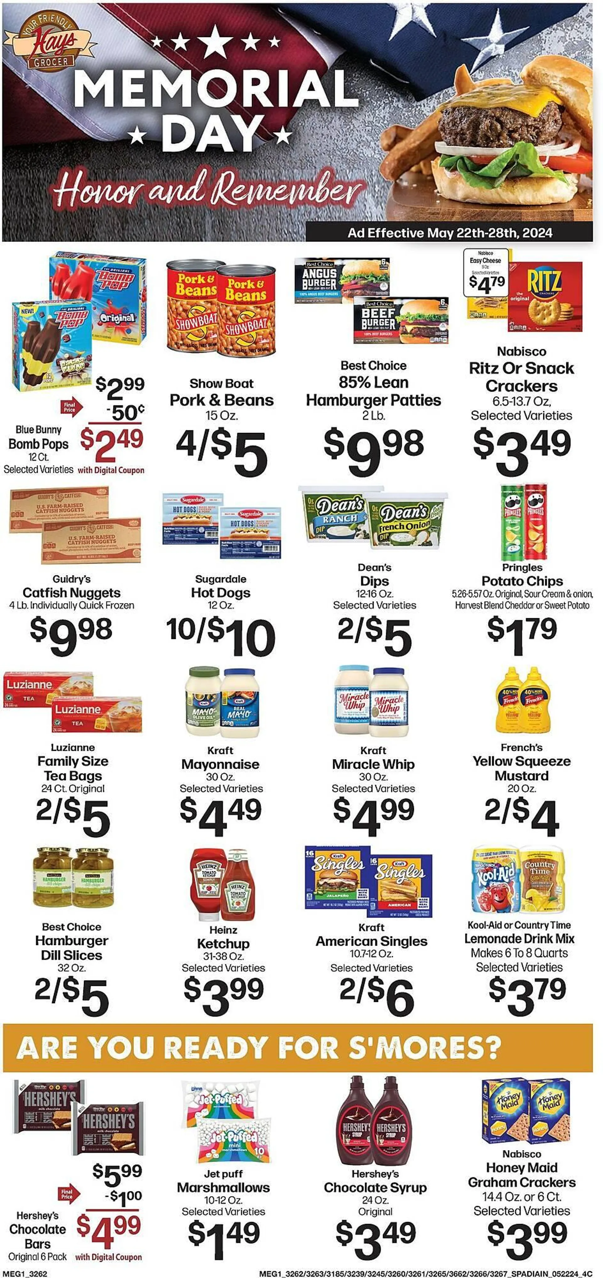 Weekly ad Hays Supermarket Weekly Ad from May 22 to May 28 2024 - Page 1