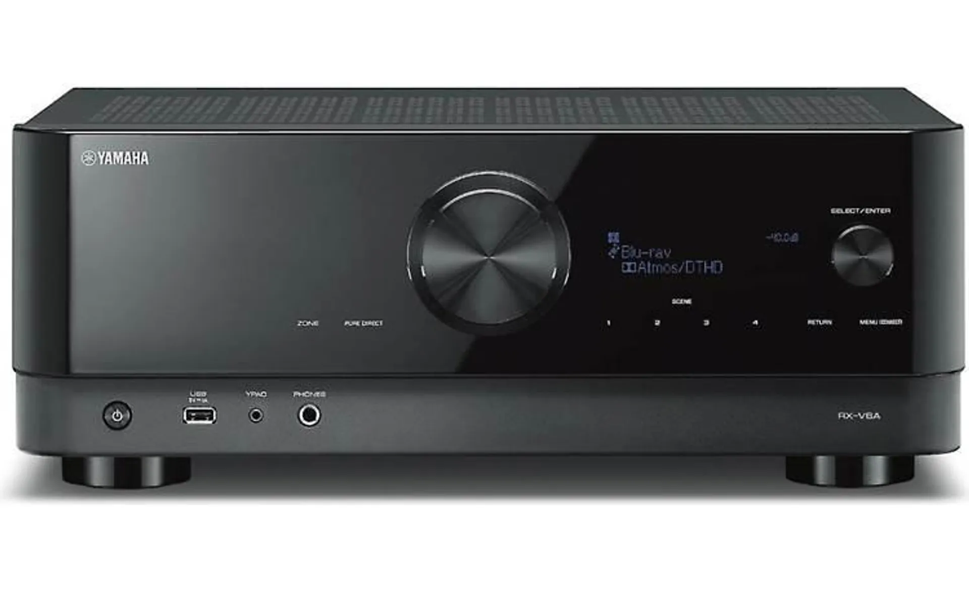 7.2-channel home theater receiver with Dolby Atmos®, Wi-Fi®, Bluetooth®, Apple AirPlay® 2, and Amazon Alexa compatibility