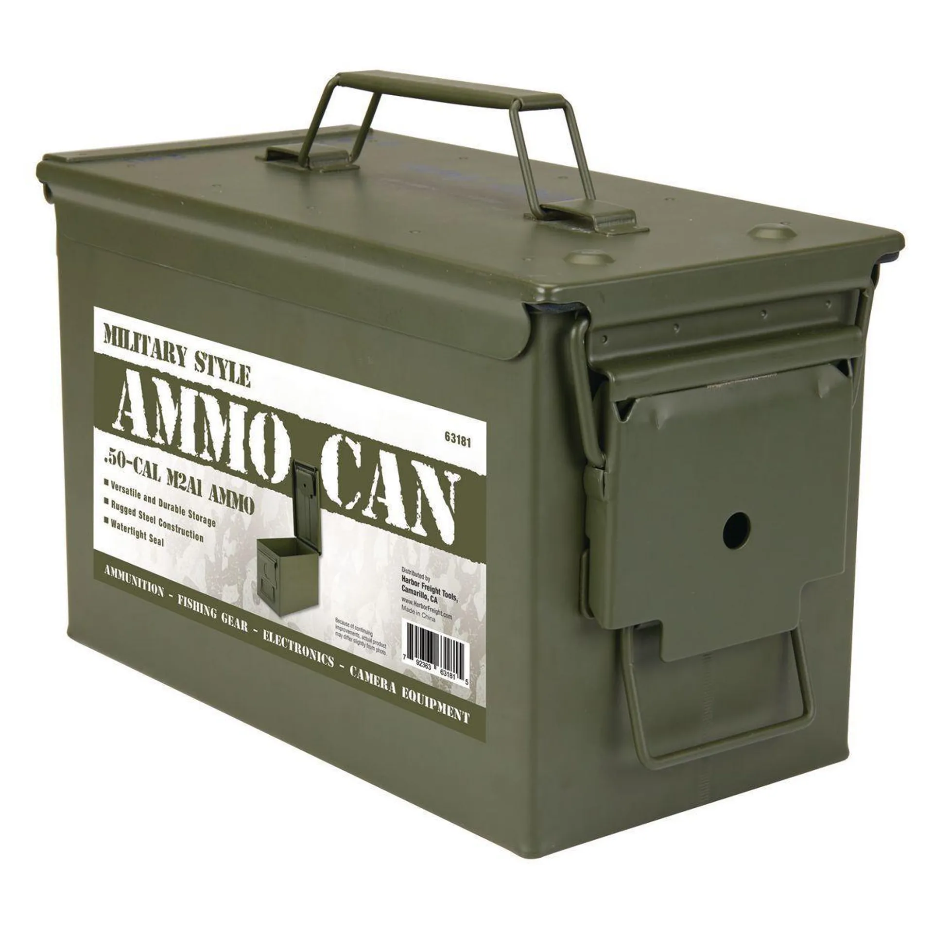 Metal 0.50 Caliber Ammo Can