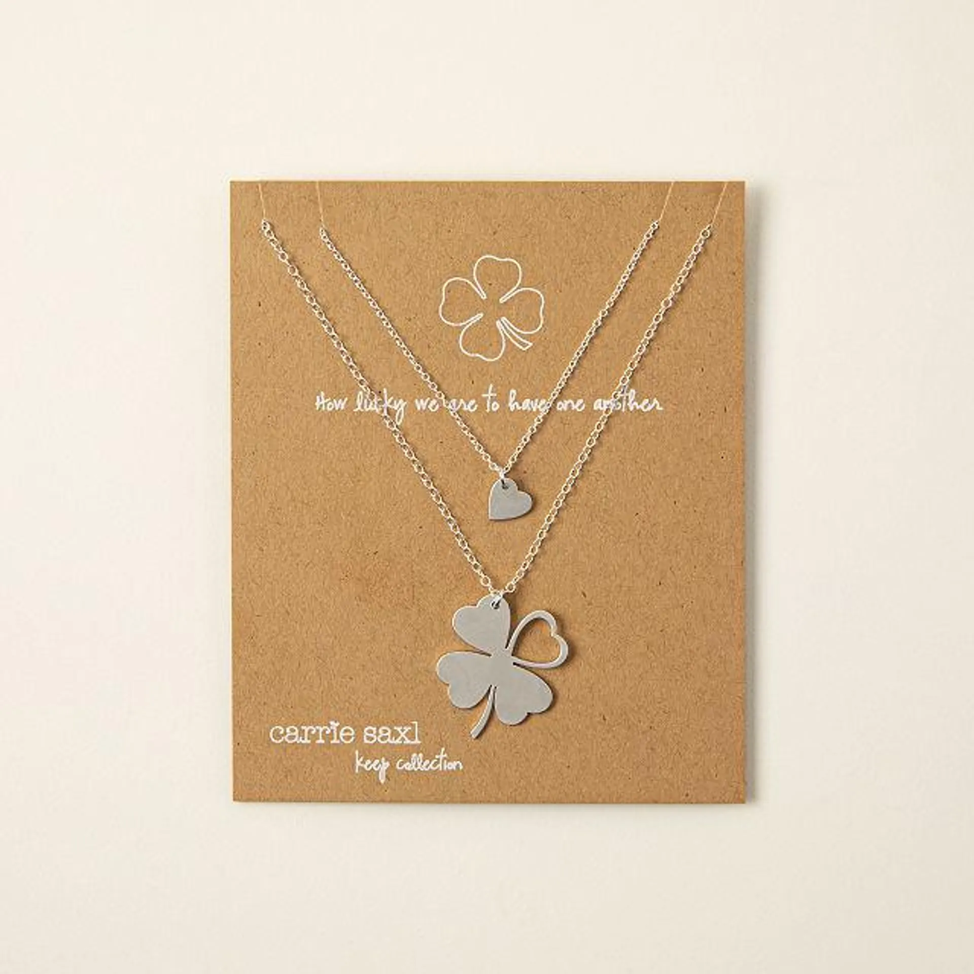 Lucky Clover Necklaces - Set of 2
