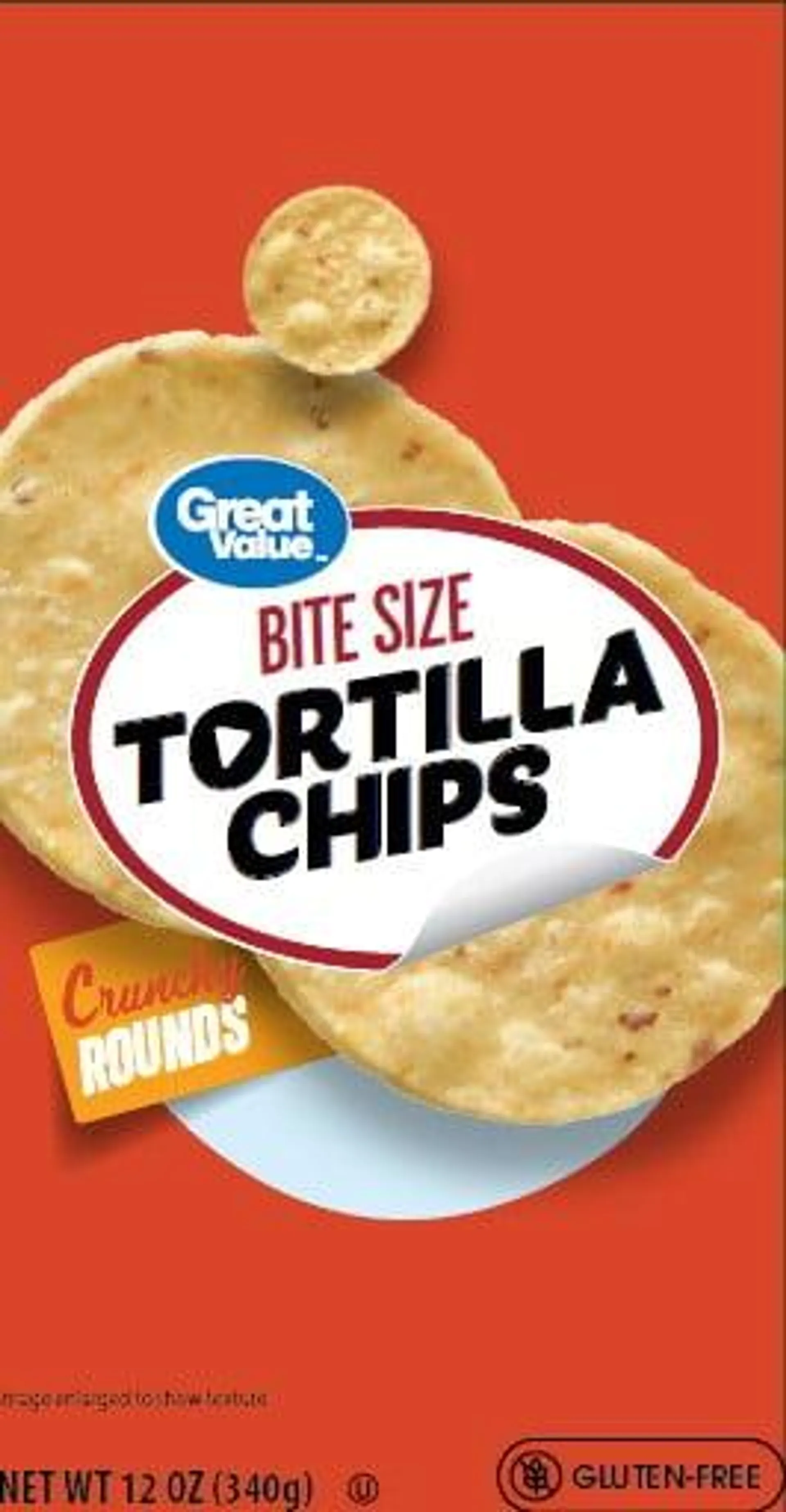 Great Value Bite Size Tortilla Chips, 13 oz