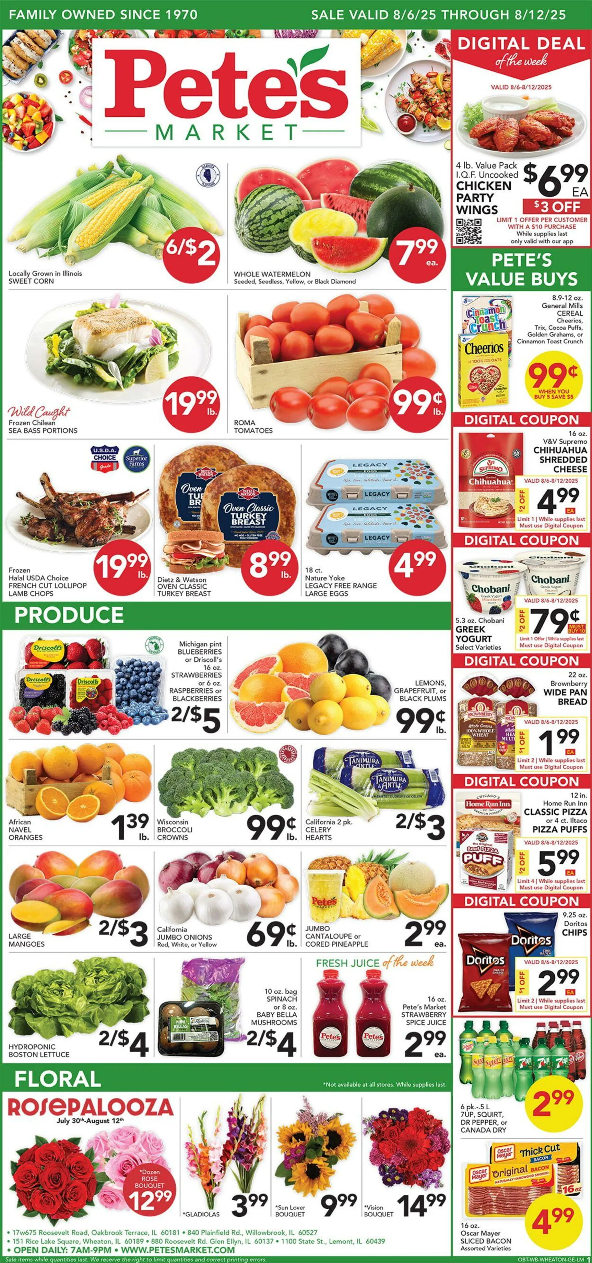 Weekly ad Pete's Fresh Market Current weekly ad from July 30 to August 5 2025 - Page 1