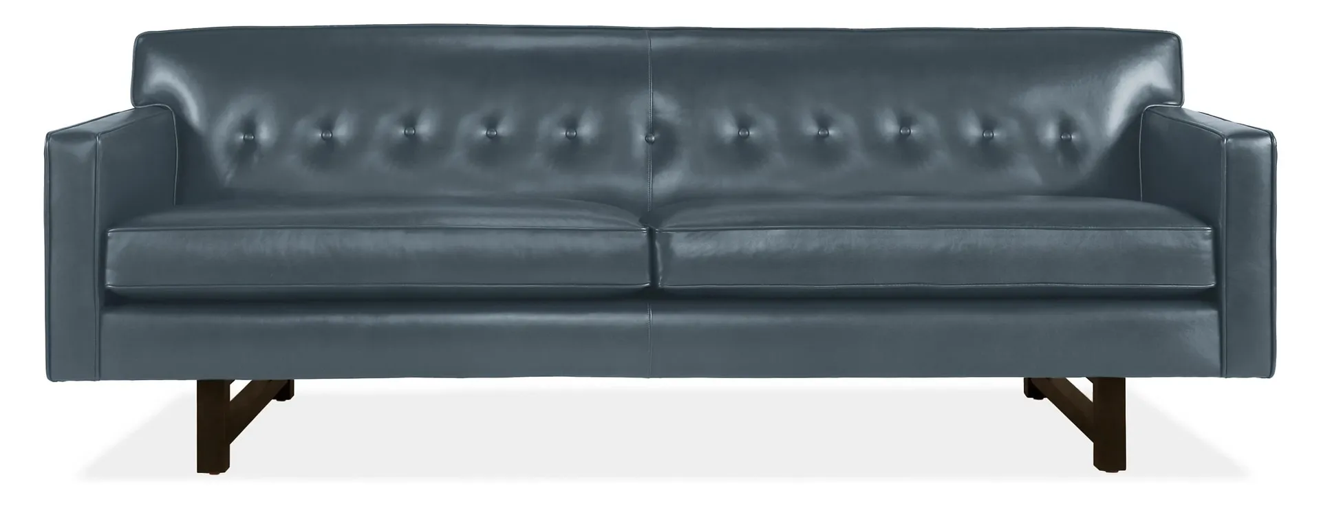 Andre 89" Sofa in Urbino Cadet Leather