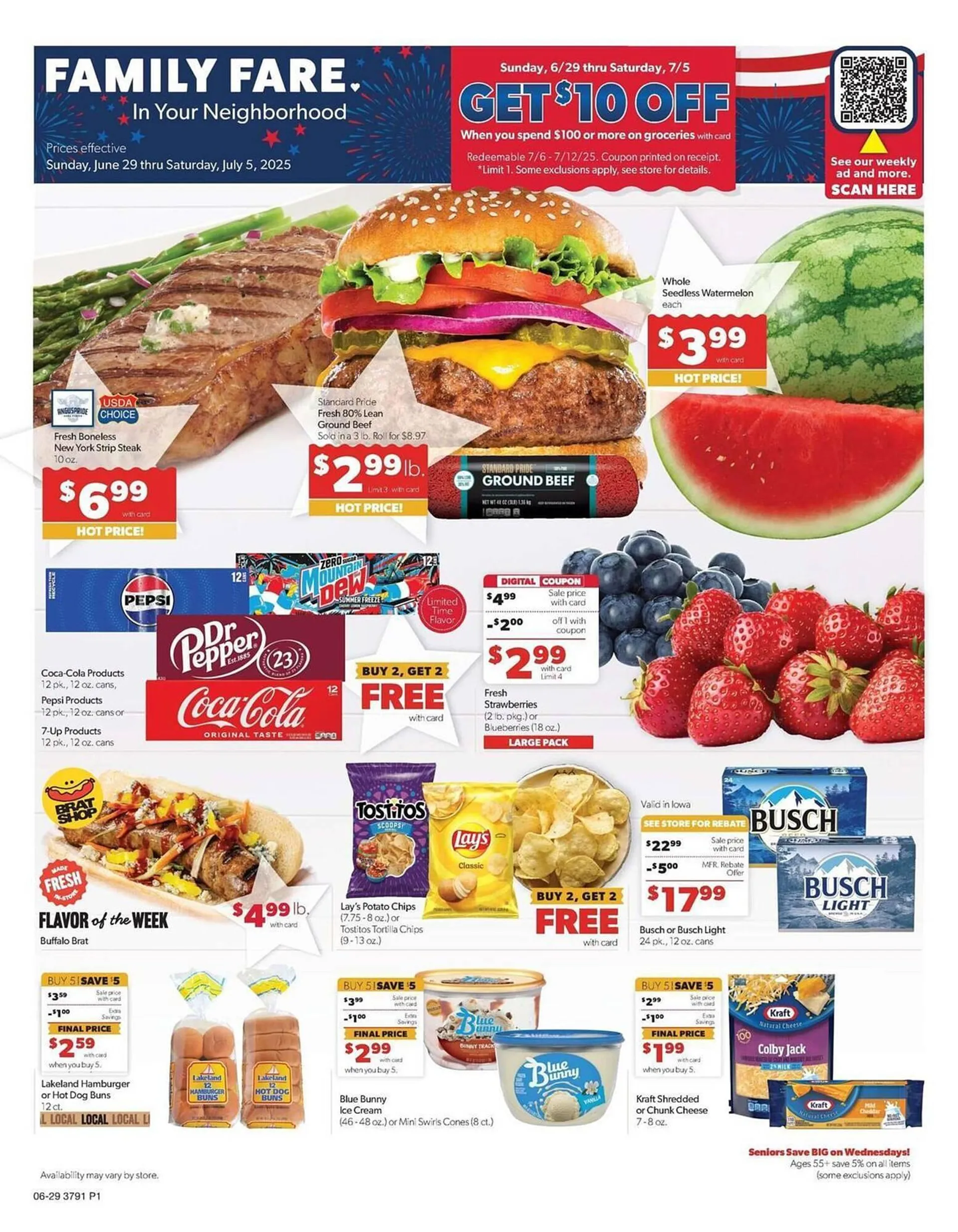 Weekly ad Family Fare Weekly Ad from June 29 to July 5 2025 - Page 1