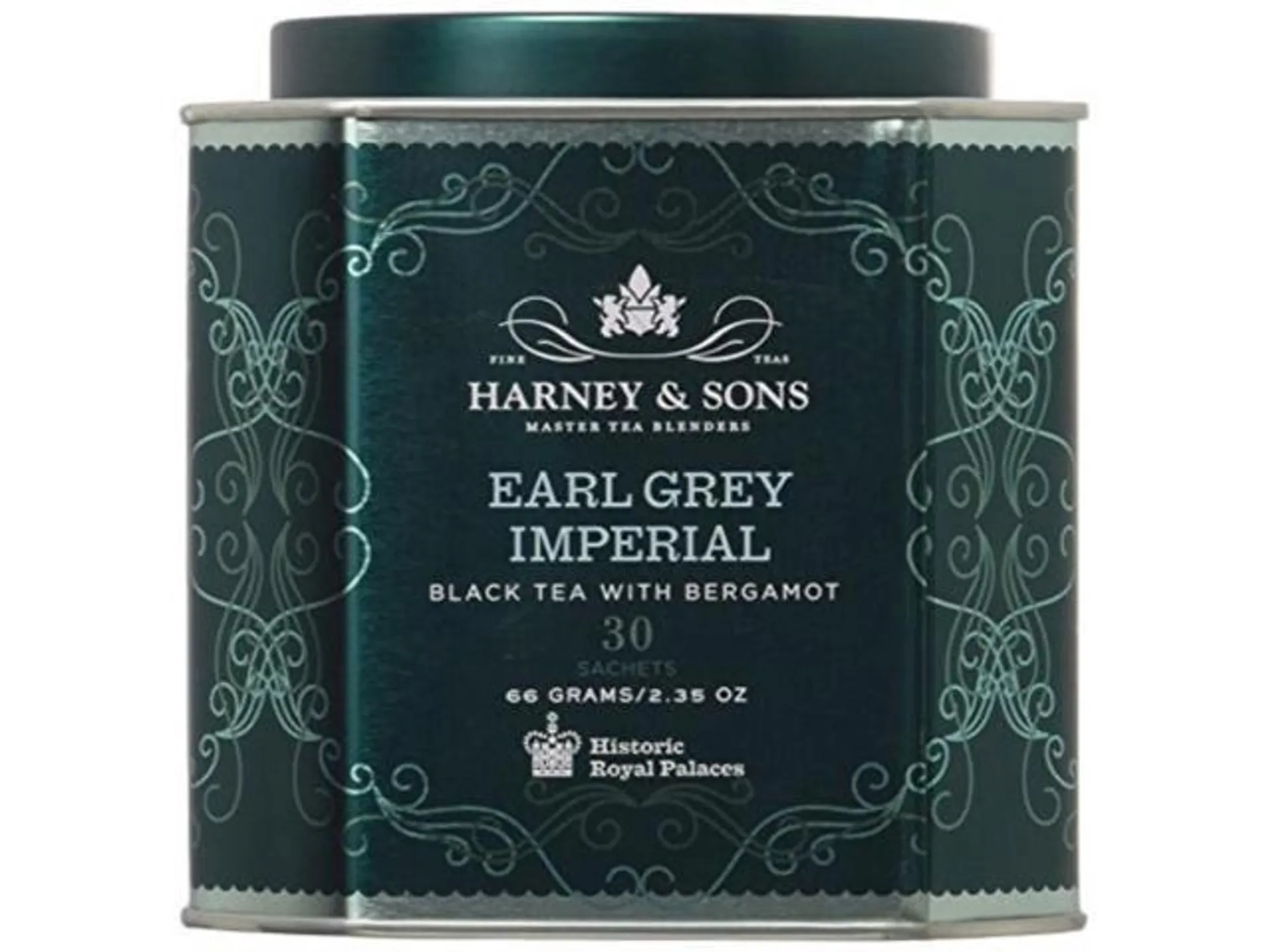 harney & sons earl grey imperial tea tin fine black tea with natural bergamot 2.35 ounces, 30 sachets