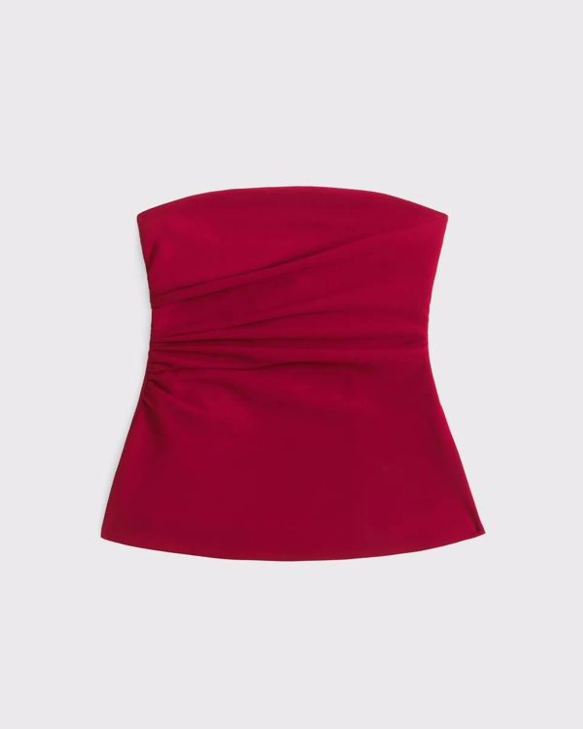 Strapless Side Ruched Top