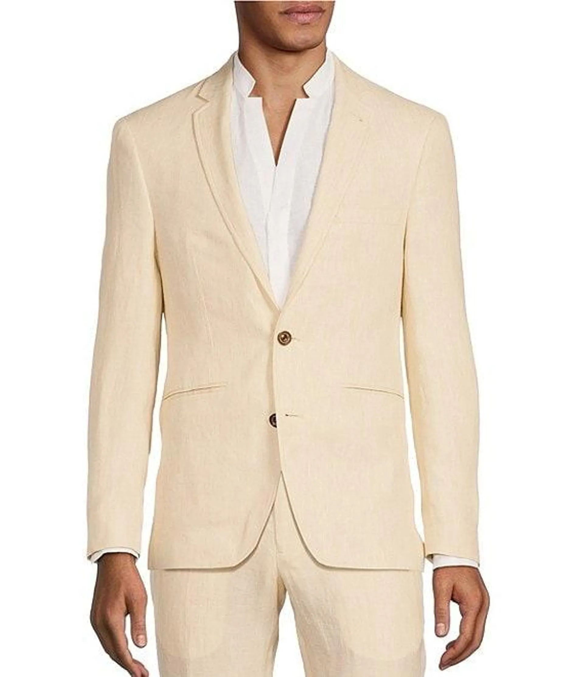 Baird McNutt Linen Slim Fit Suit Separates Blazer