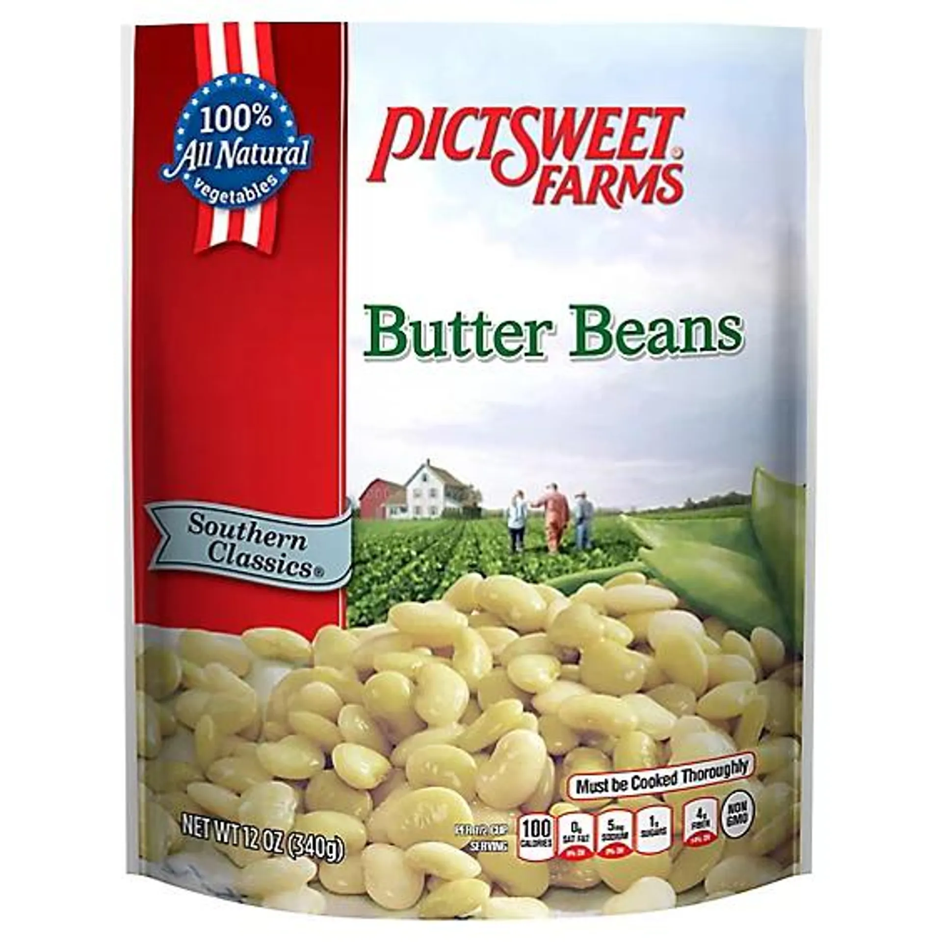 Pictsweet Farms Beans Butter Southern Classic - 12 Oz