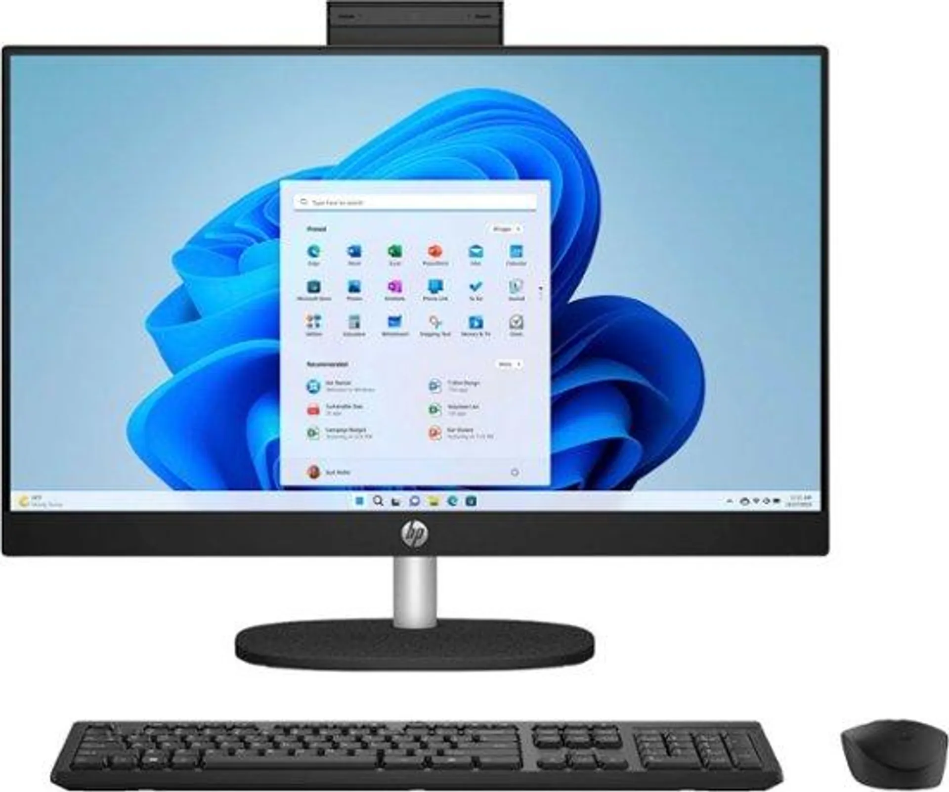 HP - 24" Touch-Screen All-in-One with Adjustable Height - AMD Ryzen 5 - 8GB Memory - 1TB SSD - Jet Black