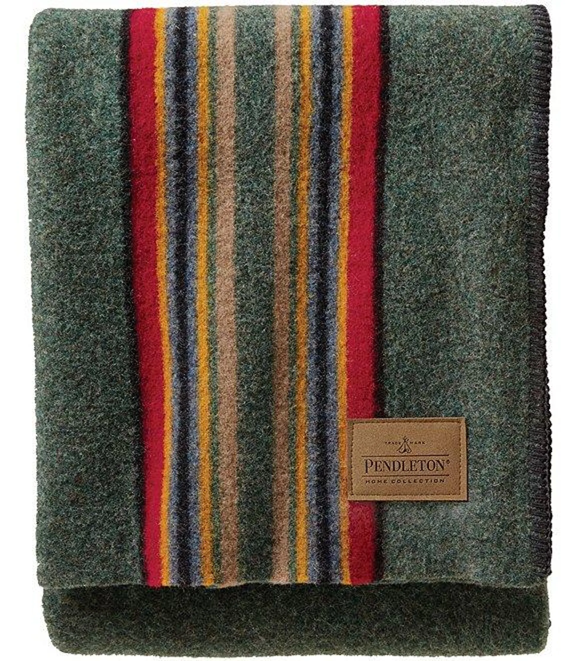 Wool Yakima Stripe Camp Throw Blanket