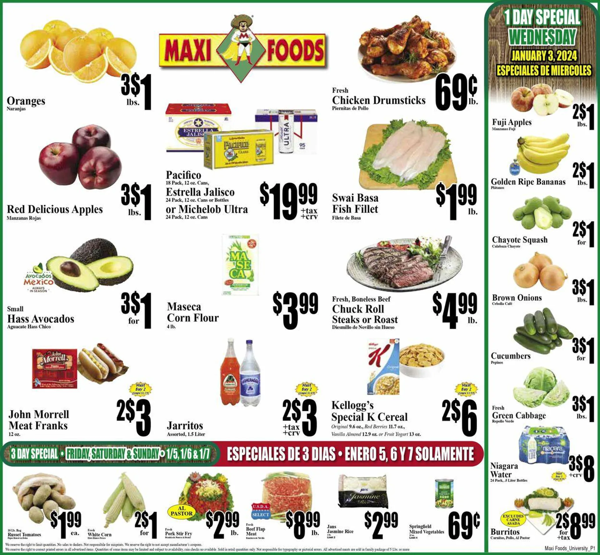 Weekly ad Maxi Foods from January 3 to January 9 2024 - Page 