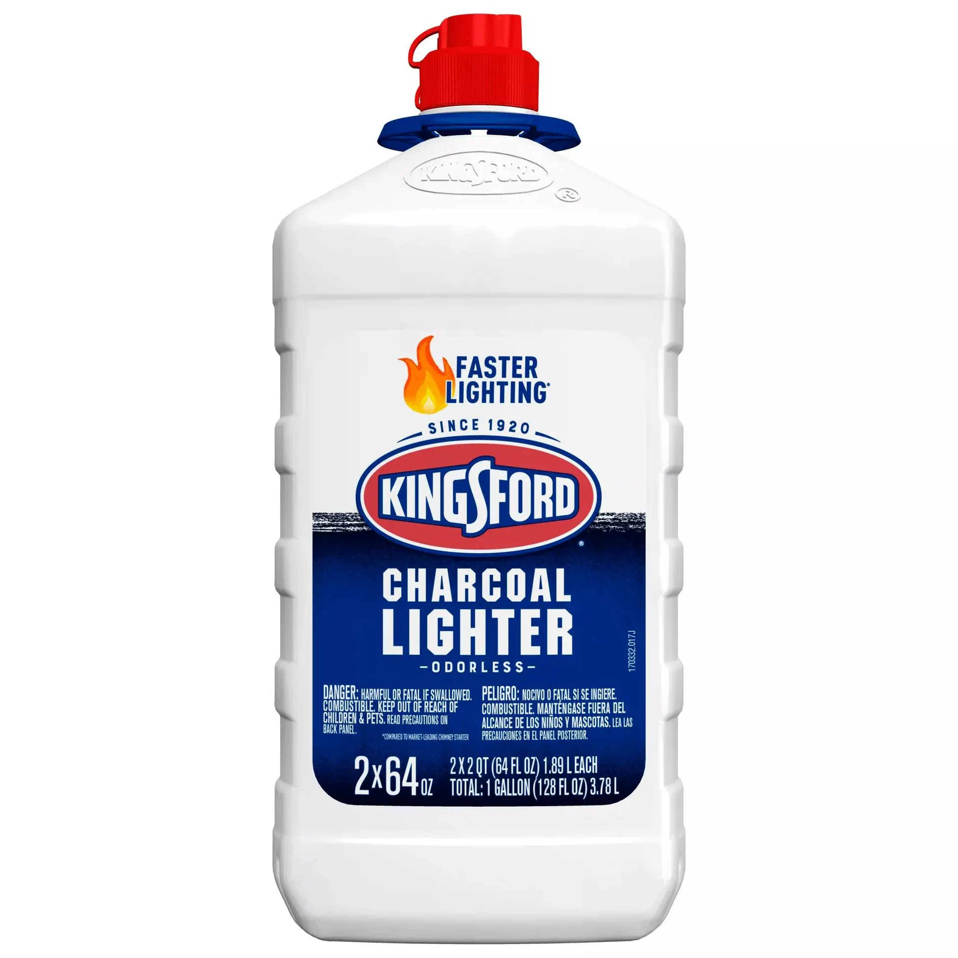 Kingsford Odorless Charcoal Lighter Fluid, 2 pk./64 oz.