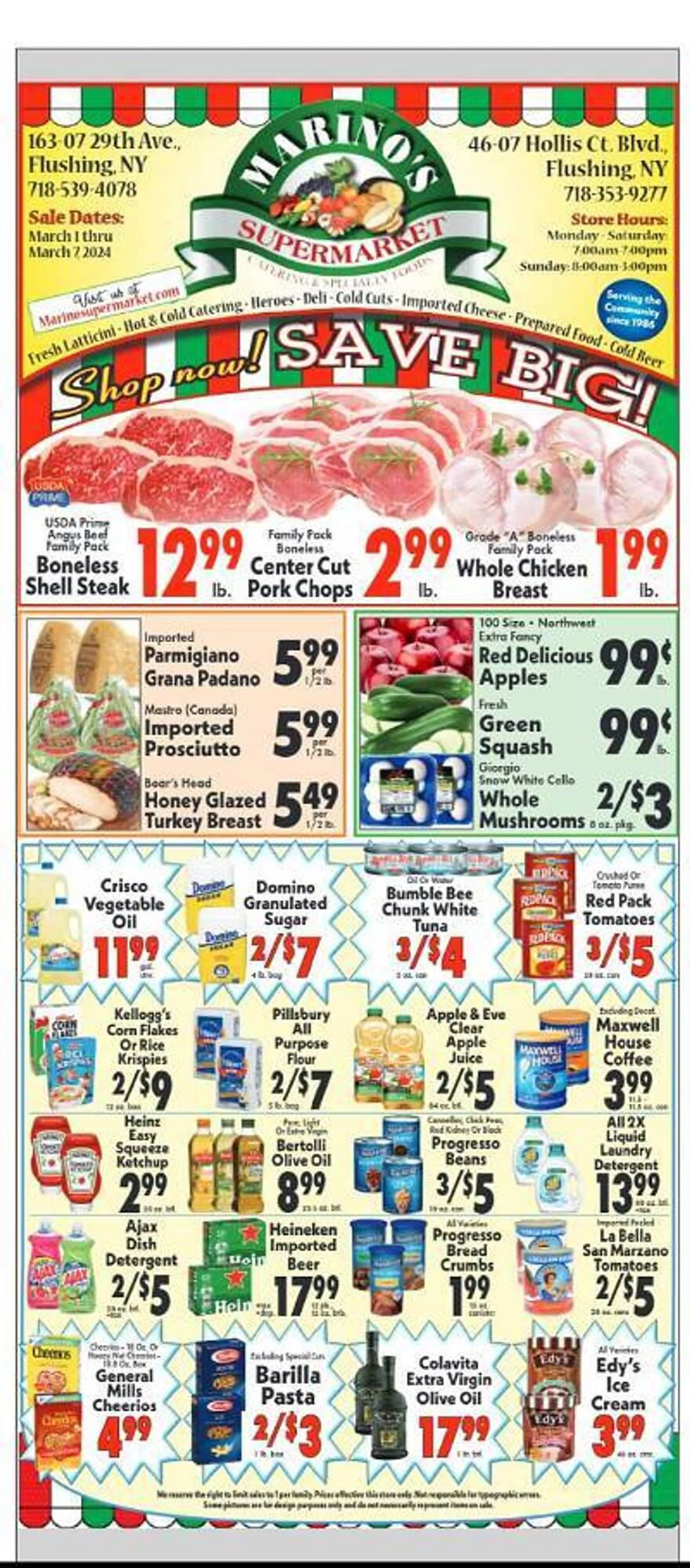 Weekly ad Marino's Supermarket Weekly Ad from March 8 to March 14 2024 - Page 