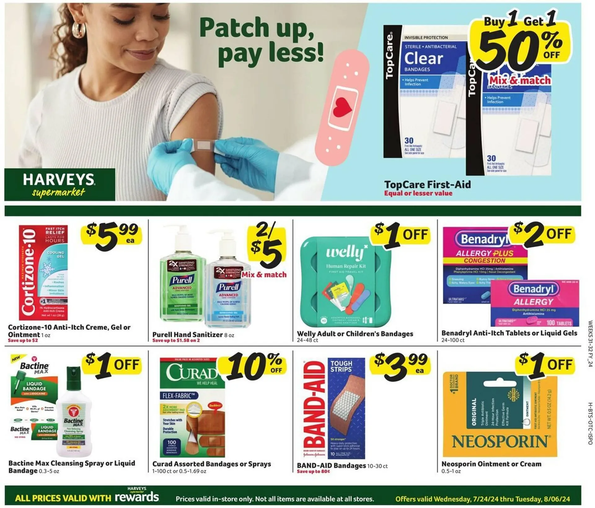 Weekly ad Harveys Supermarkets Weekly Ad from July 24 to August 6 2024 - Page 1