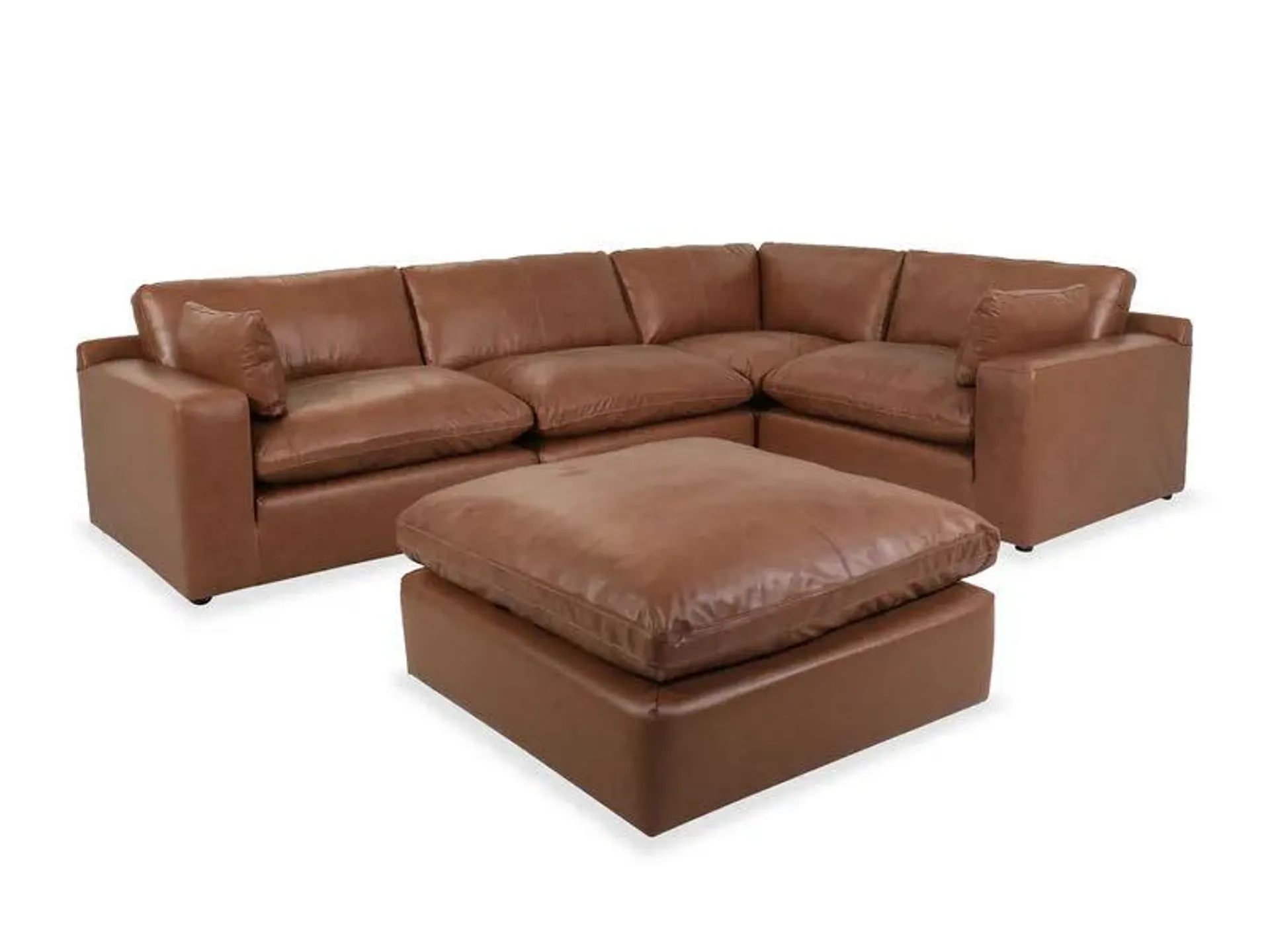 Emilia 4-Piece Sectional and Ottoman Set