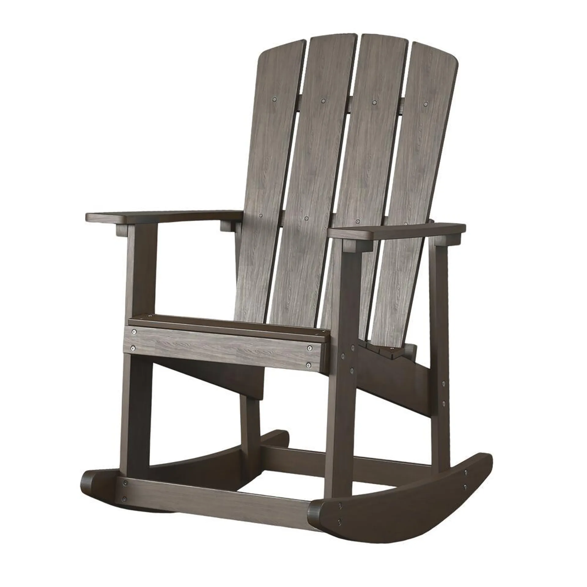 Backyard Creations® Espresso Faux Wood Rocking Patio Chair