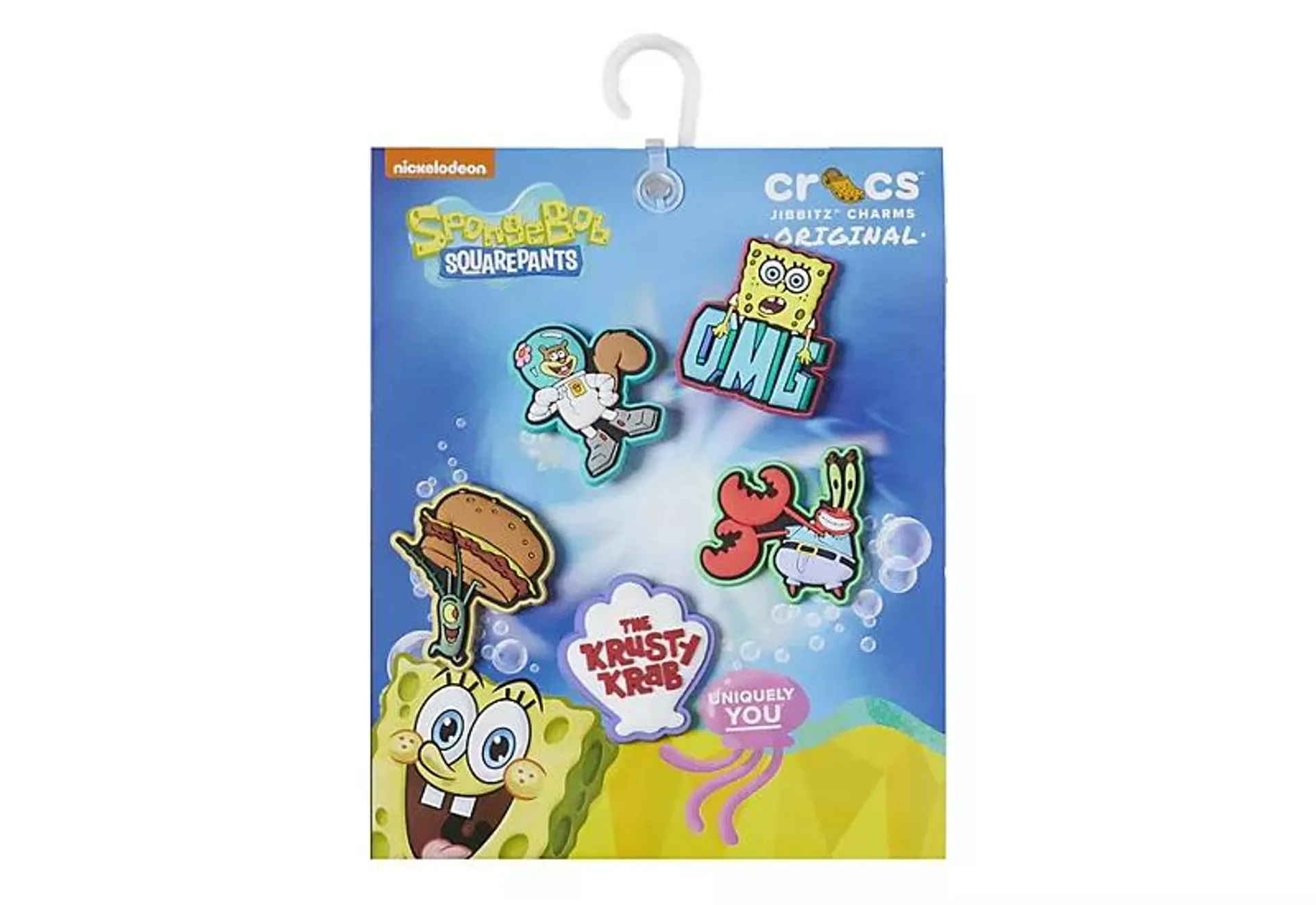 Crocs Unisex Spongebob 5 Pack Jibbitz - Assorted