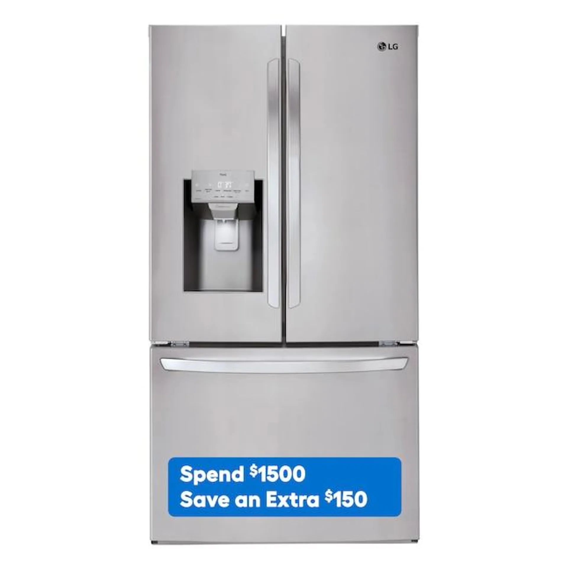 LG 27.7-cu ft Smart French Door Refrigerator with Ice Maker, Water and Ice Dispenser (Fingerprint Resistant) ENERGY STAR