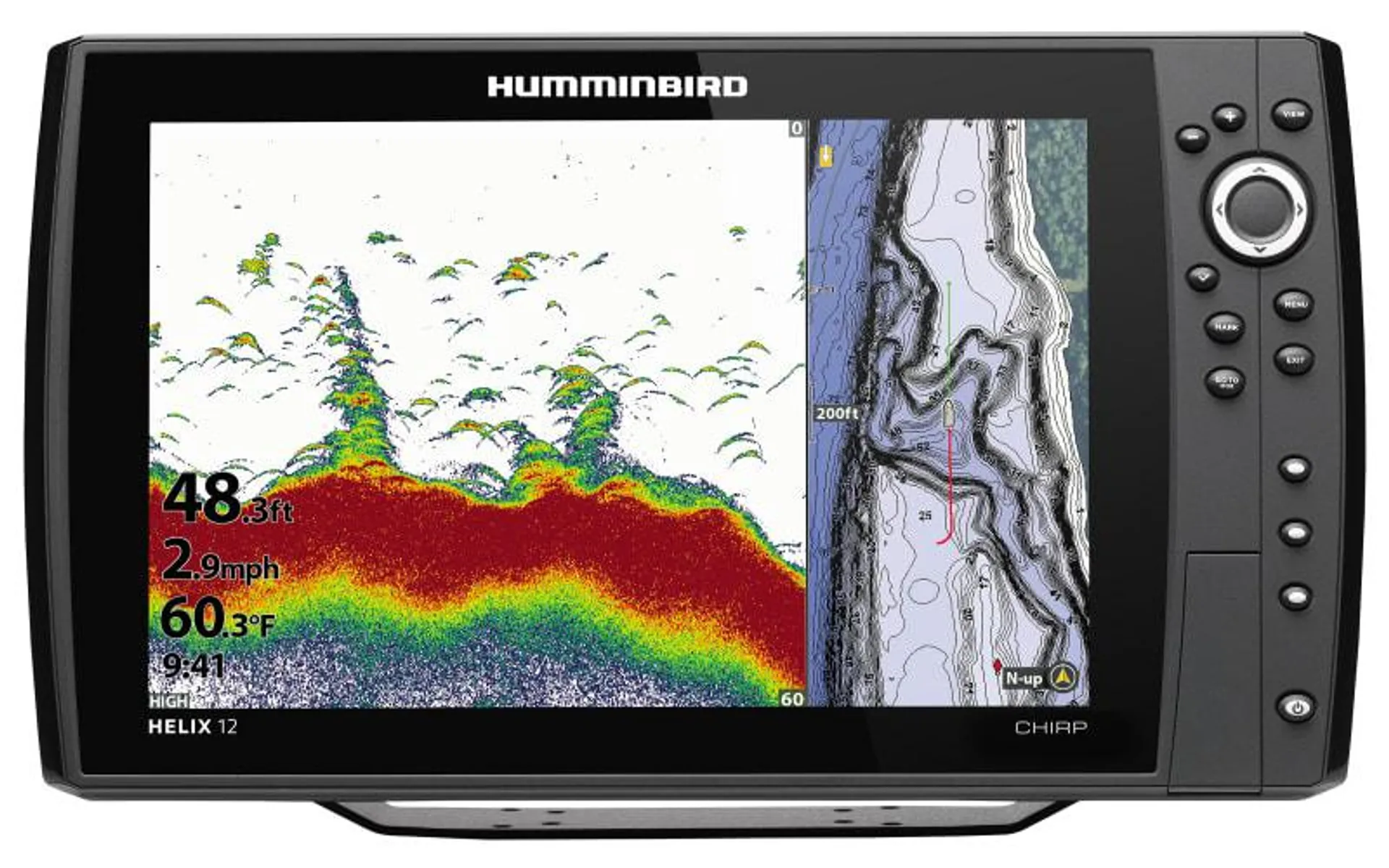 Humminbird HELIX 12 CHIRP GPS G4N Fish Finder/Chartplotter