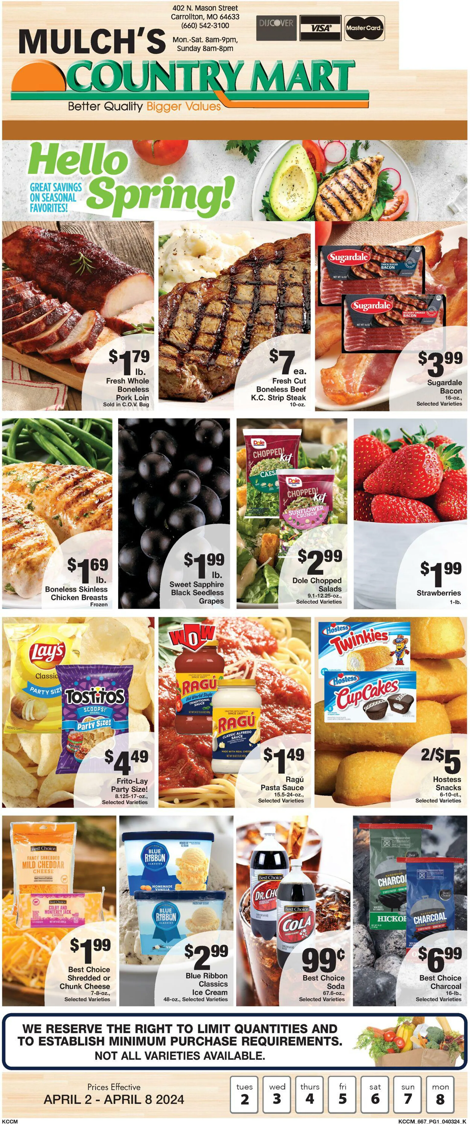 Weekly ad Country Mart from April 2 to April 8 2024 - Page 1