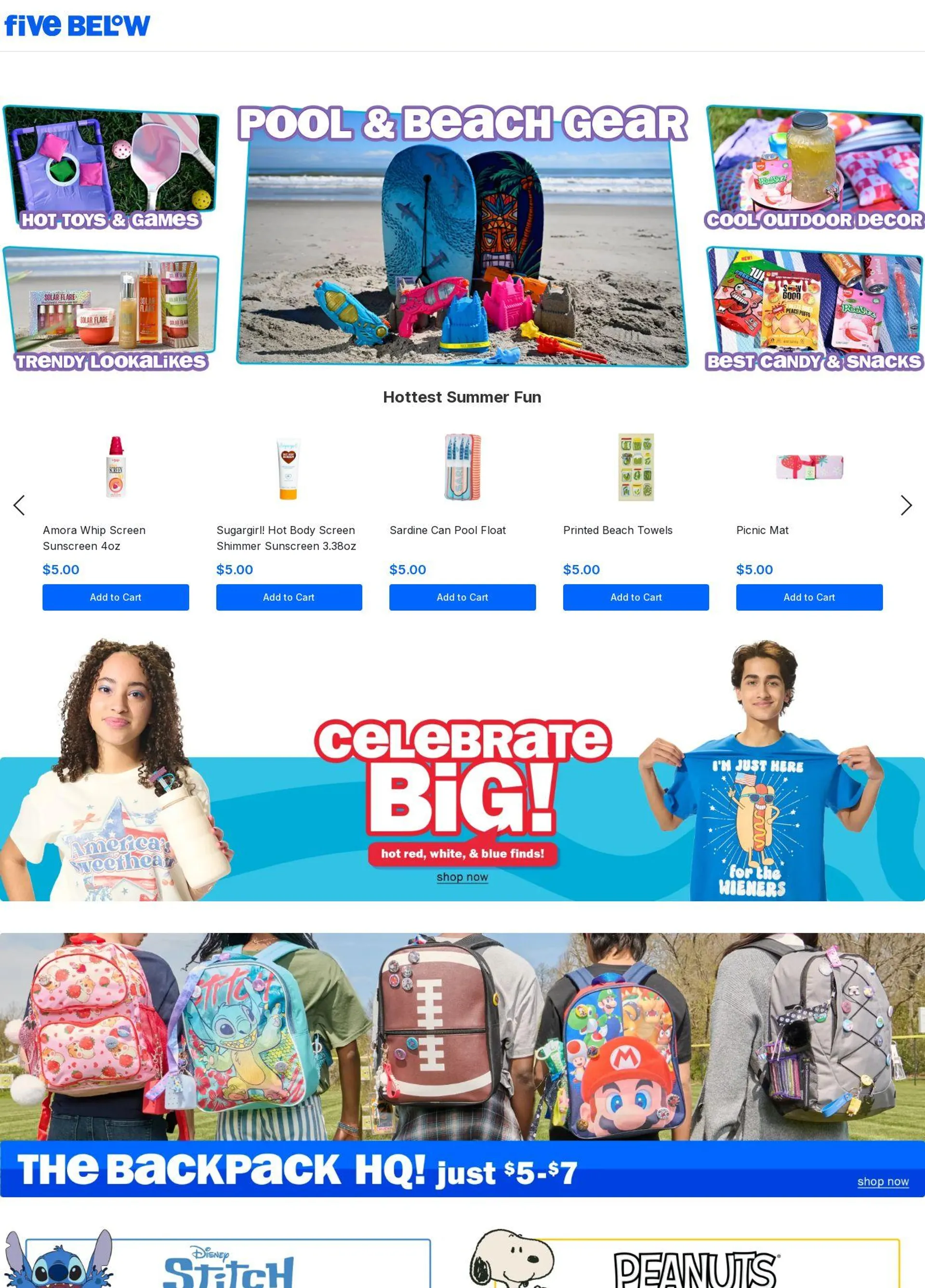 Weekly ad Five Below from July 1 to July 31 2025 - Page 1