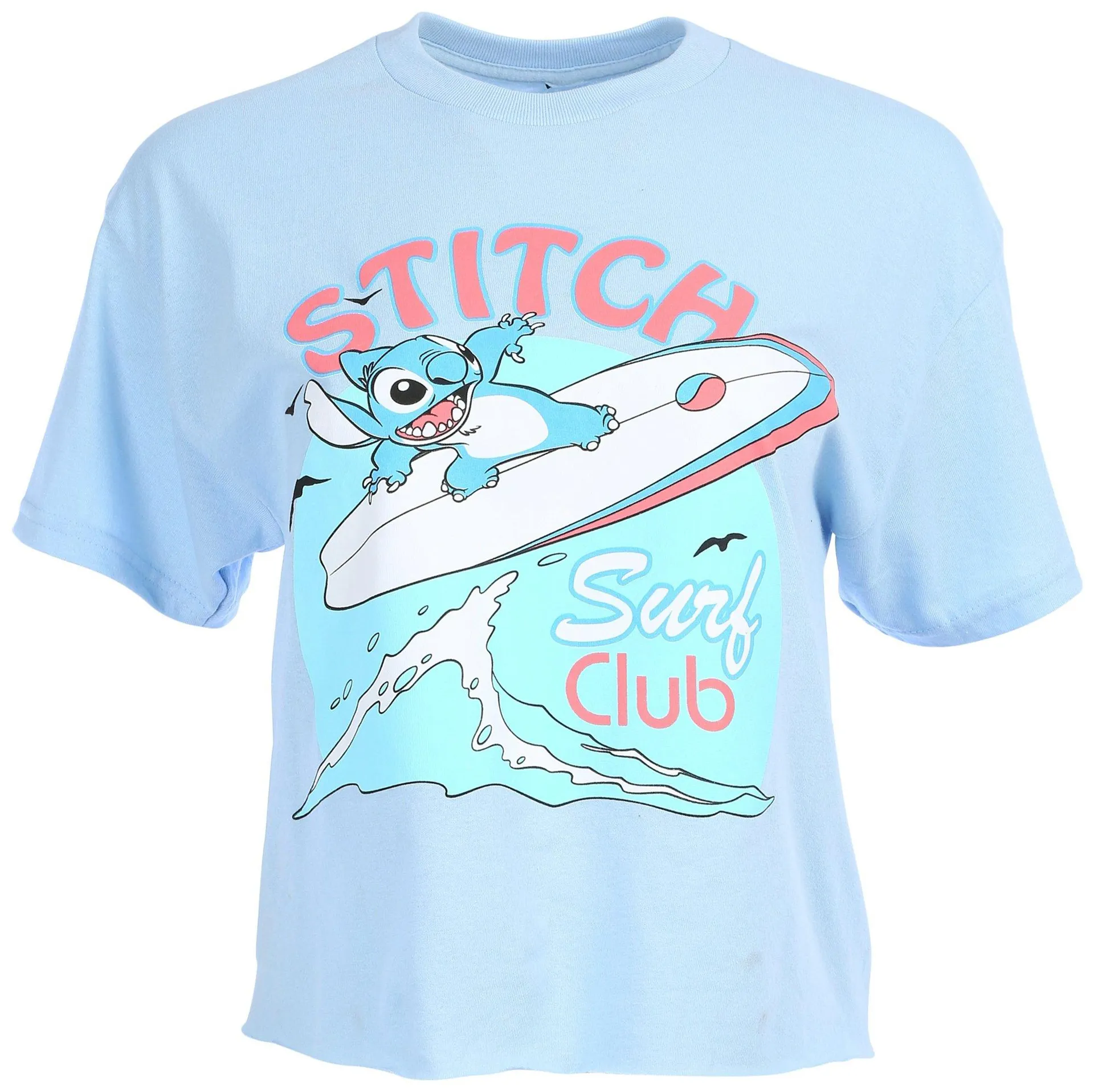 Disney Juniors Stitch Surf Club Short Sleeve Tee