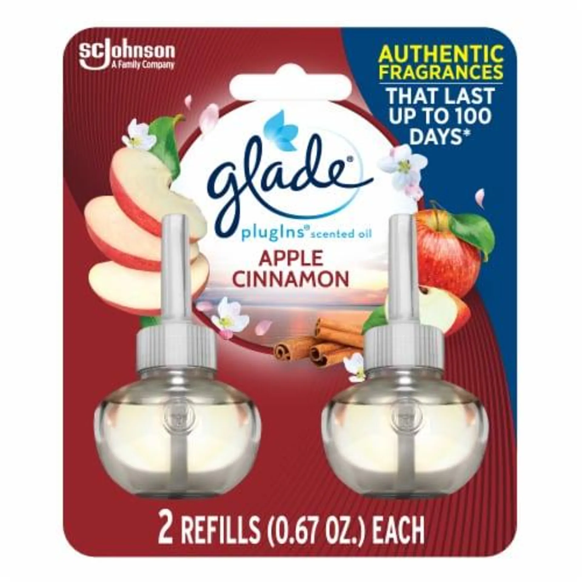 Glade® PlugIns® Apple Cinnamon Scented Oil Refills