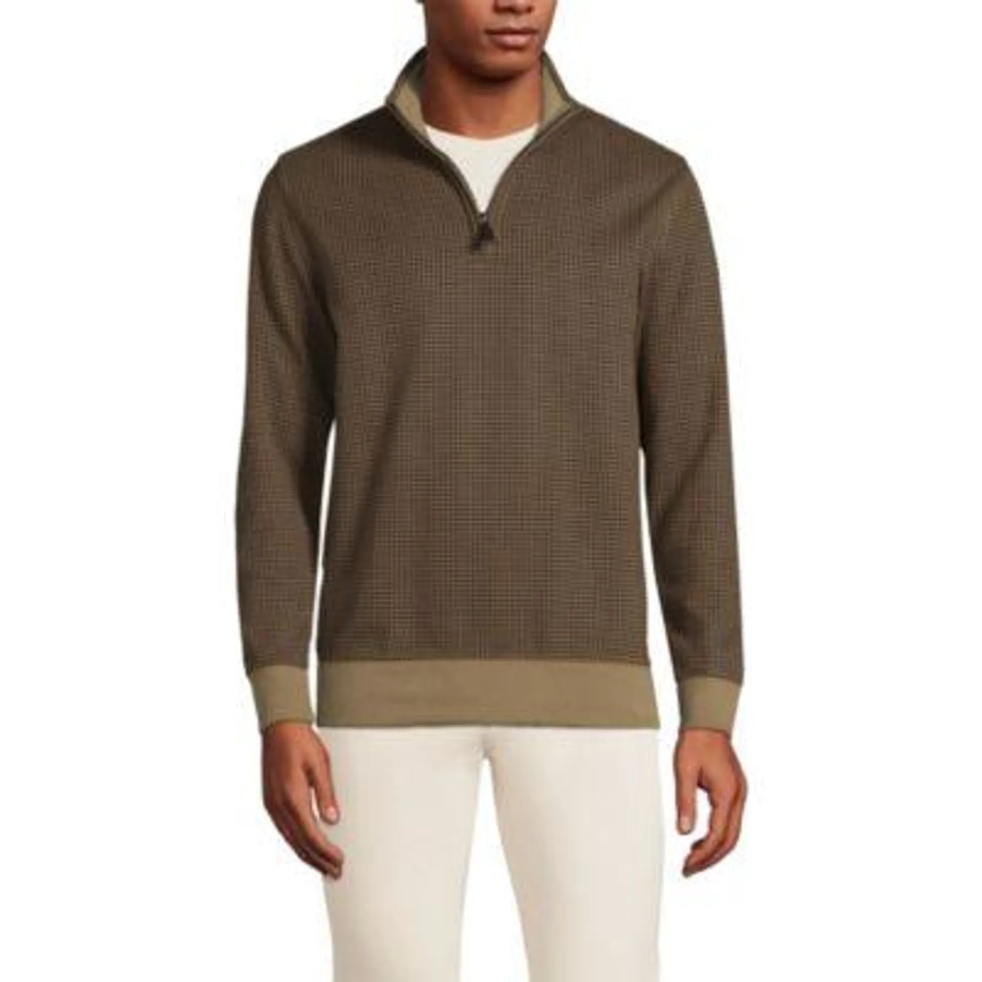 Men's Bedford Rib Quarter Zip Sweater