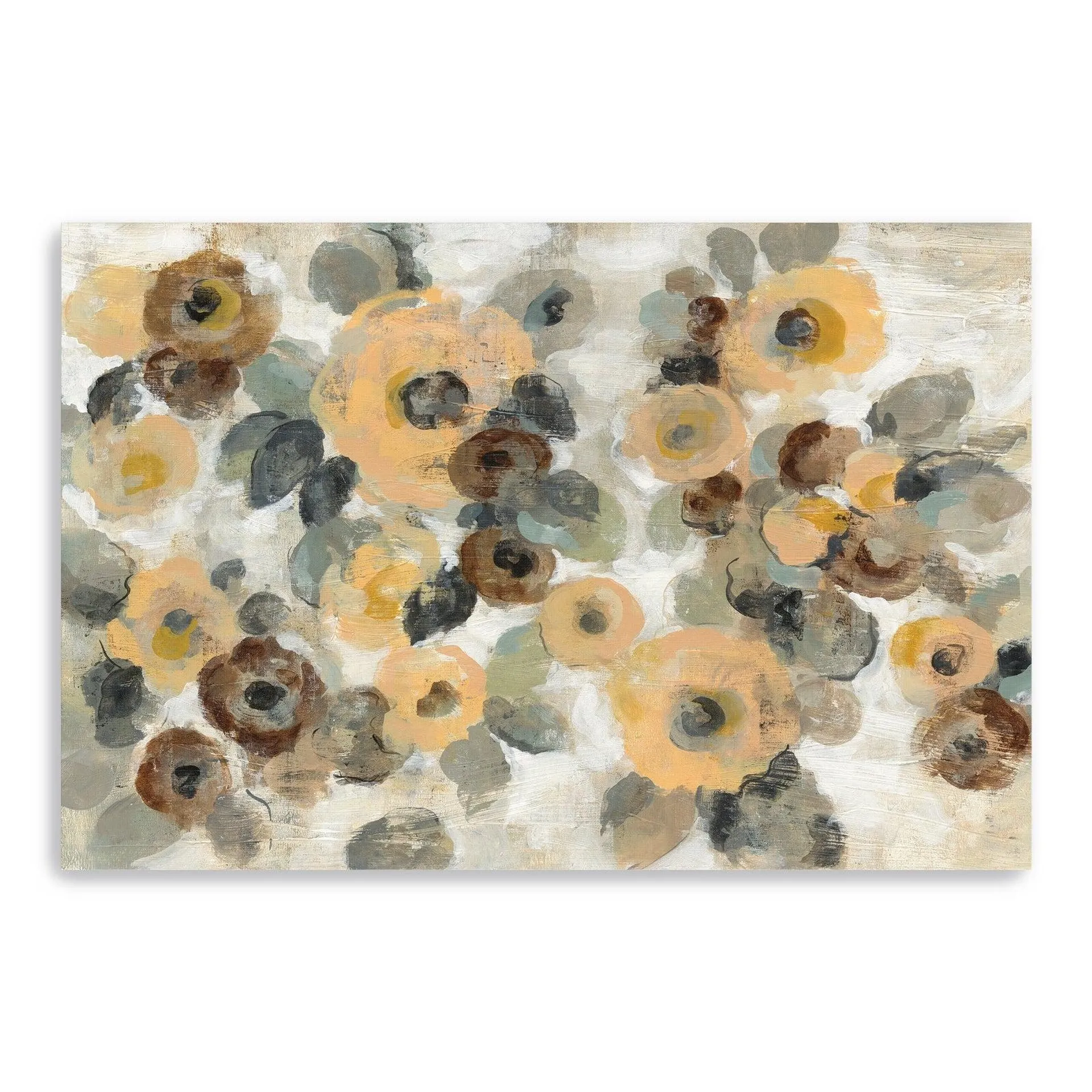 Neutral Floral I Canvas Giclee Wall Art