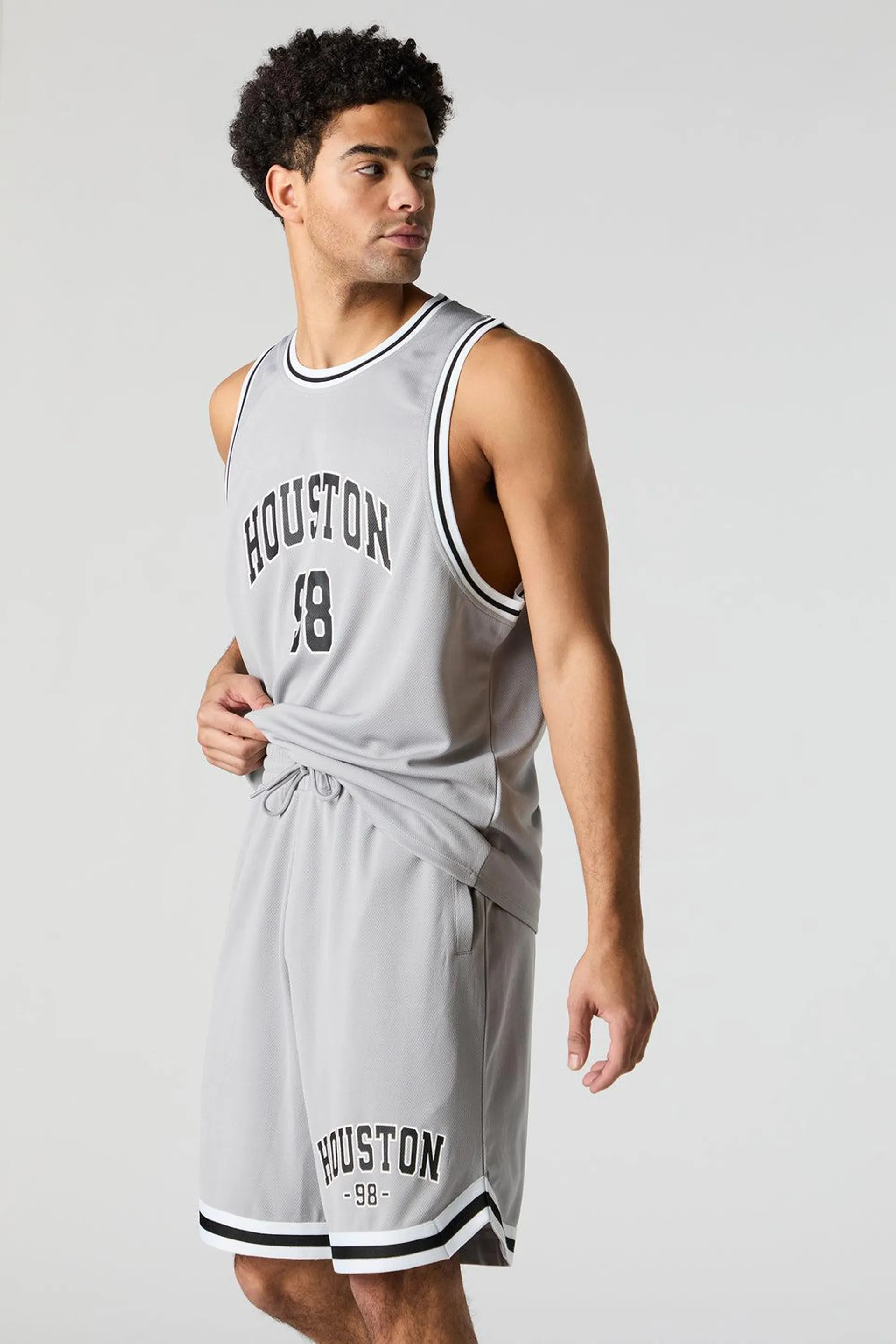 Houston Graphic Mesh Basketball Short