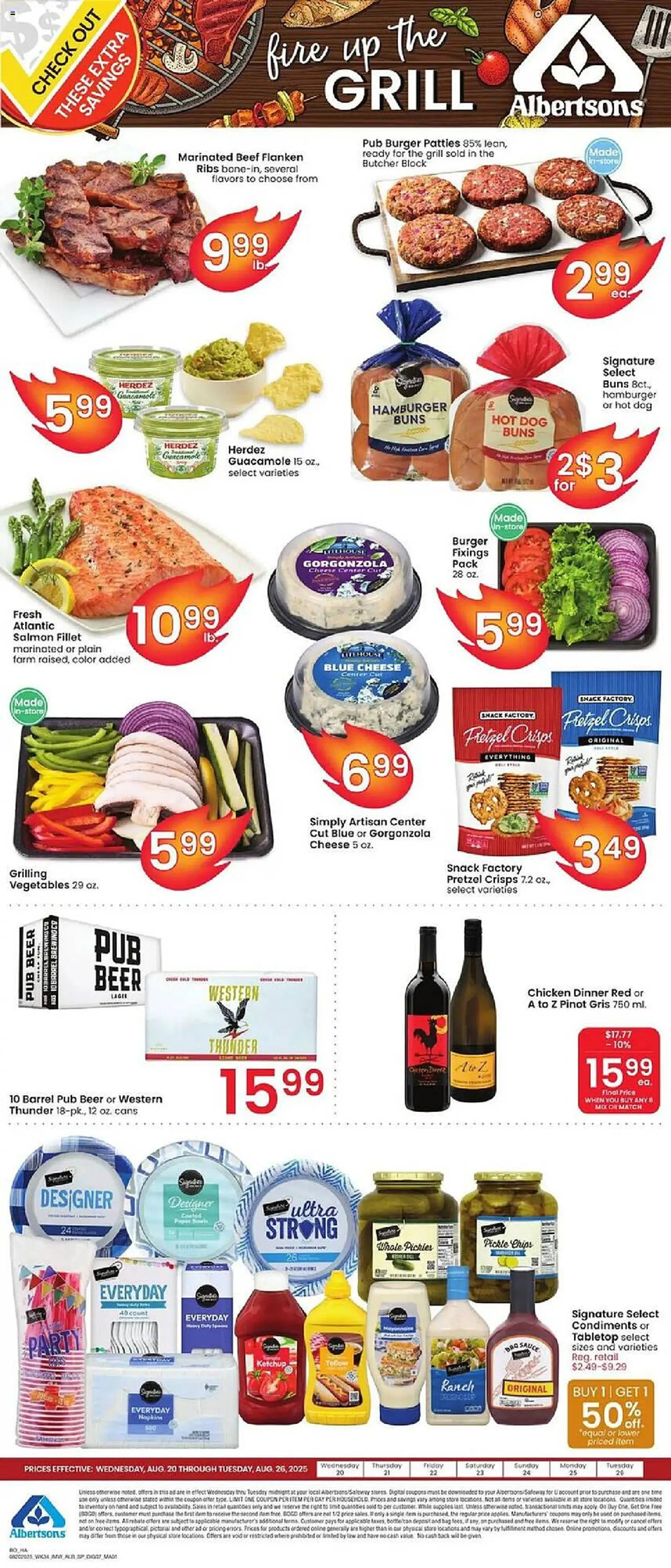 Weekly ad Albertsons Weekly Ad from August 20 to August 27 2025 - Page 1