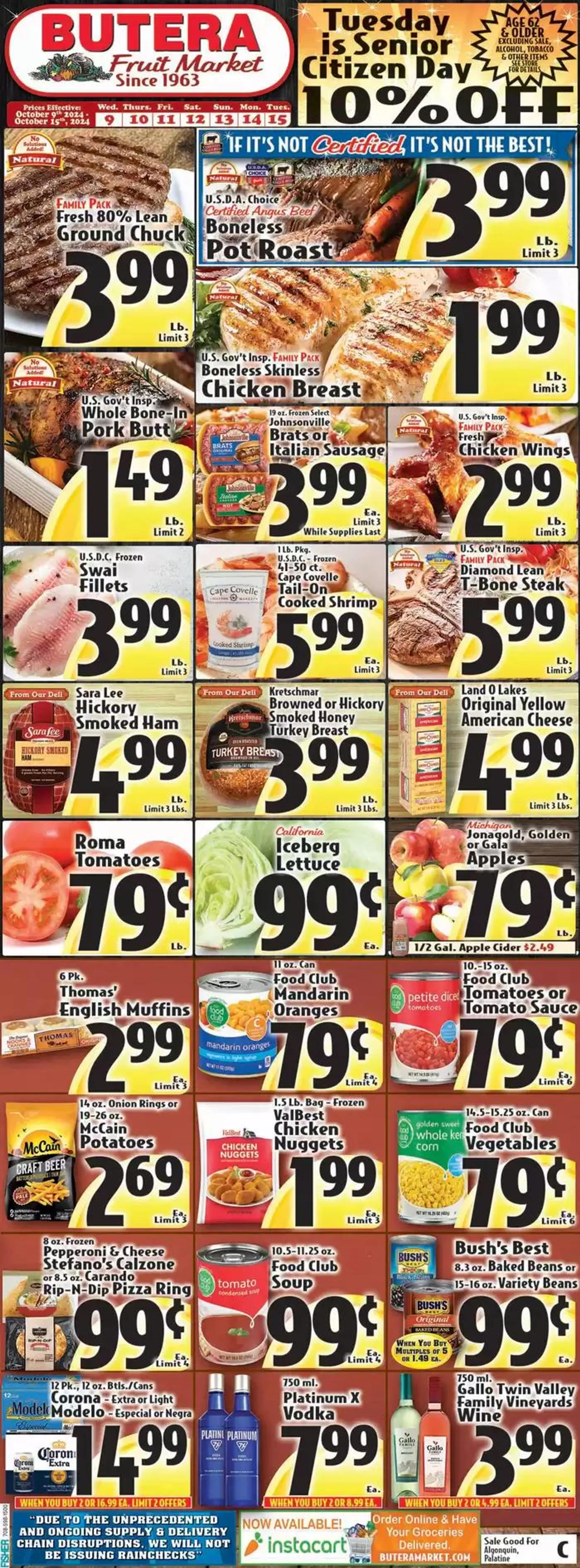 Weekly ad Butera weekly ad from October 9 to October 23 2024 - Page 1