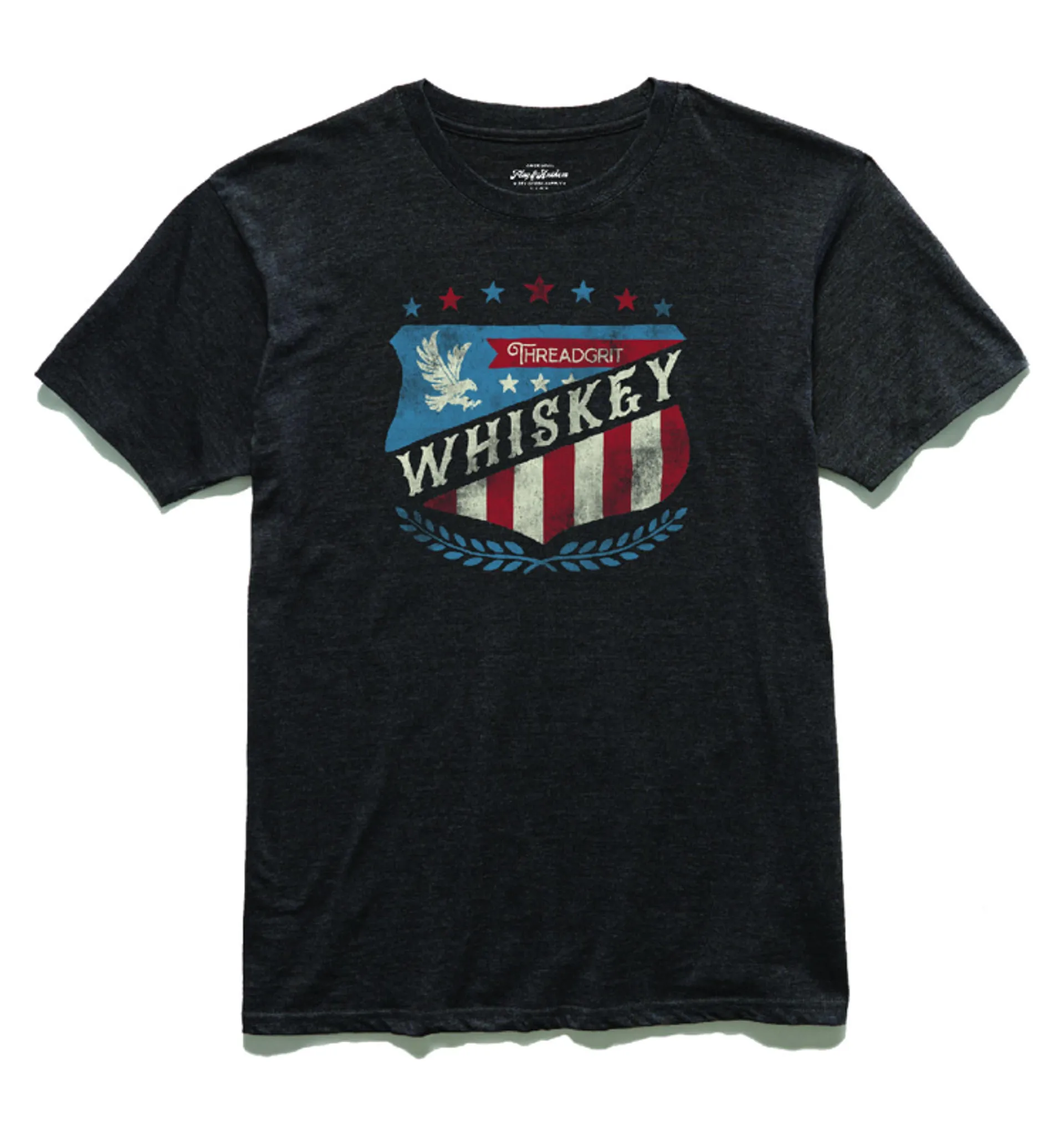 Threadgrit Men's Whiskey Tee Charcoal