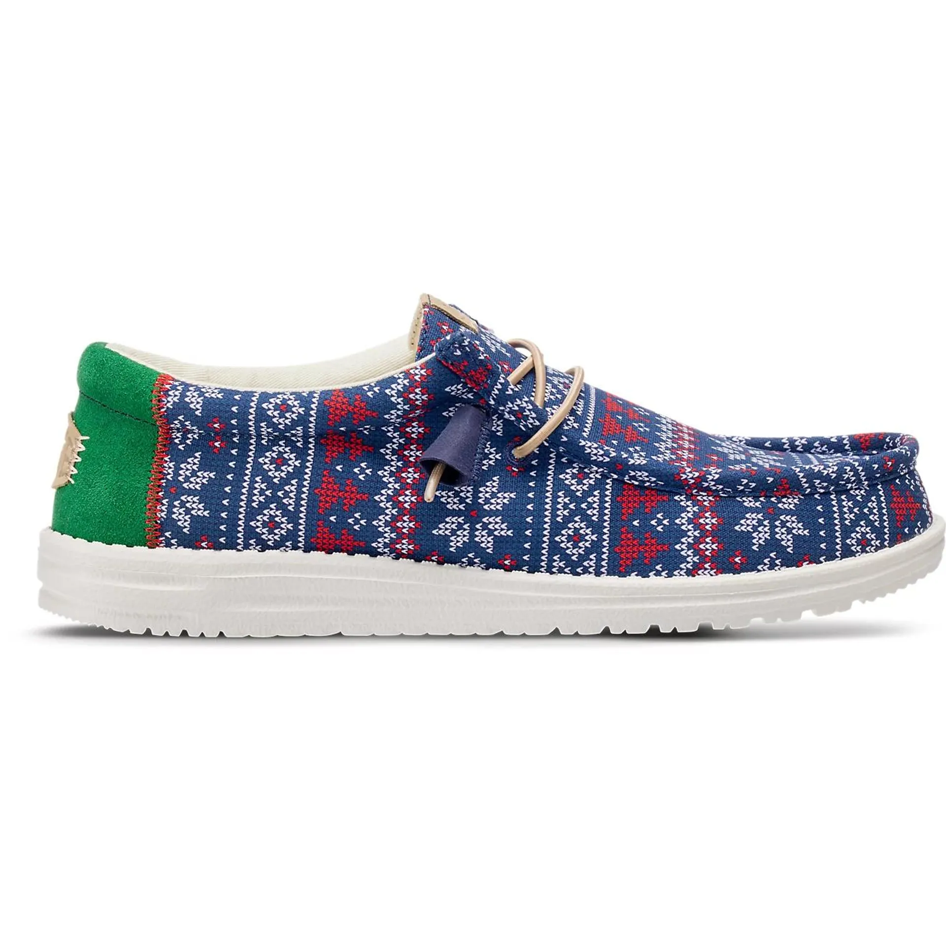 HEYDUDE Men's Wally Holiday Novelty Plaid Slip-on Shoes