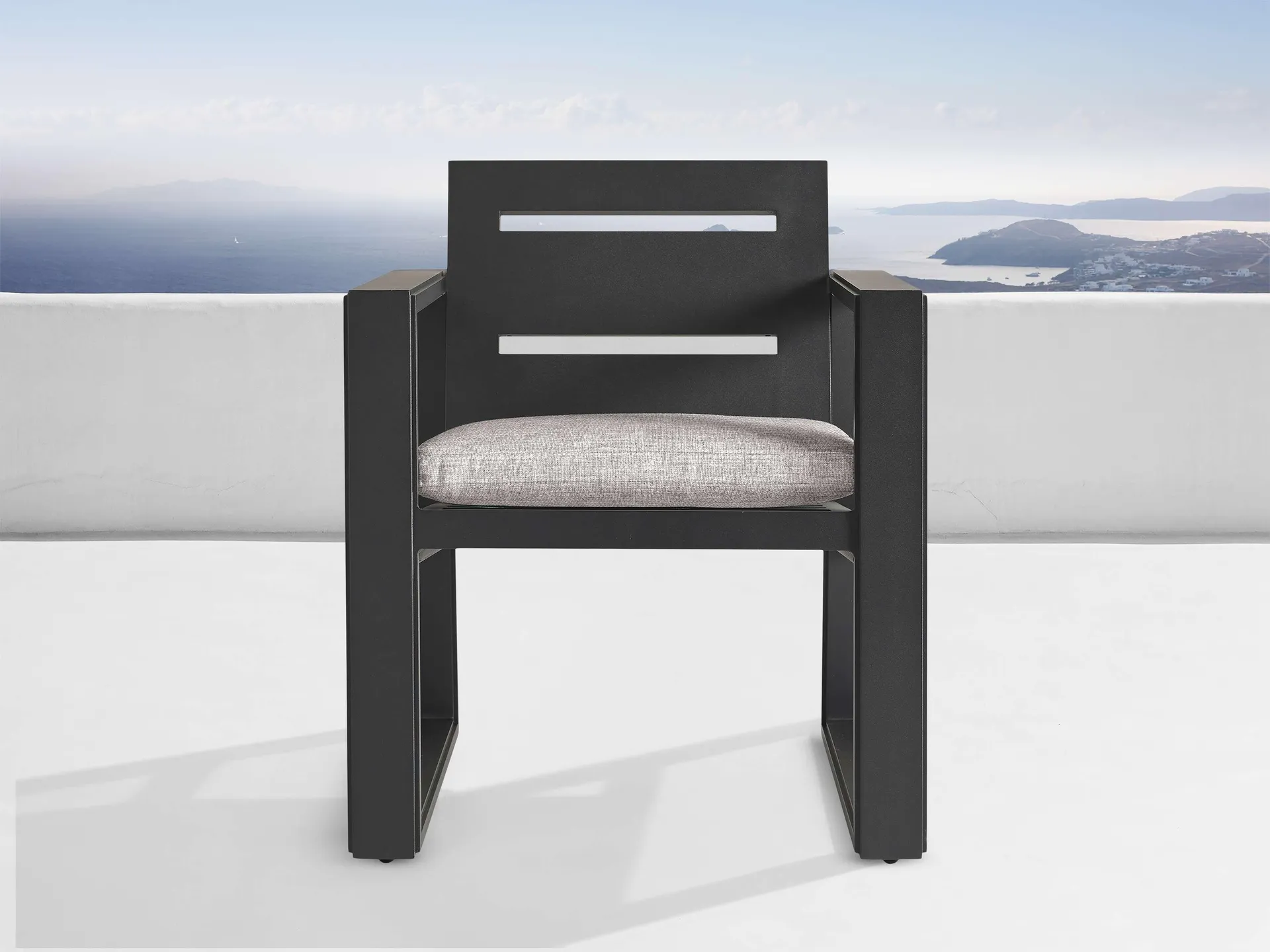 Canyon Outdoor Aluminum Dining Arm Chair