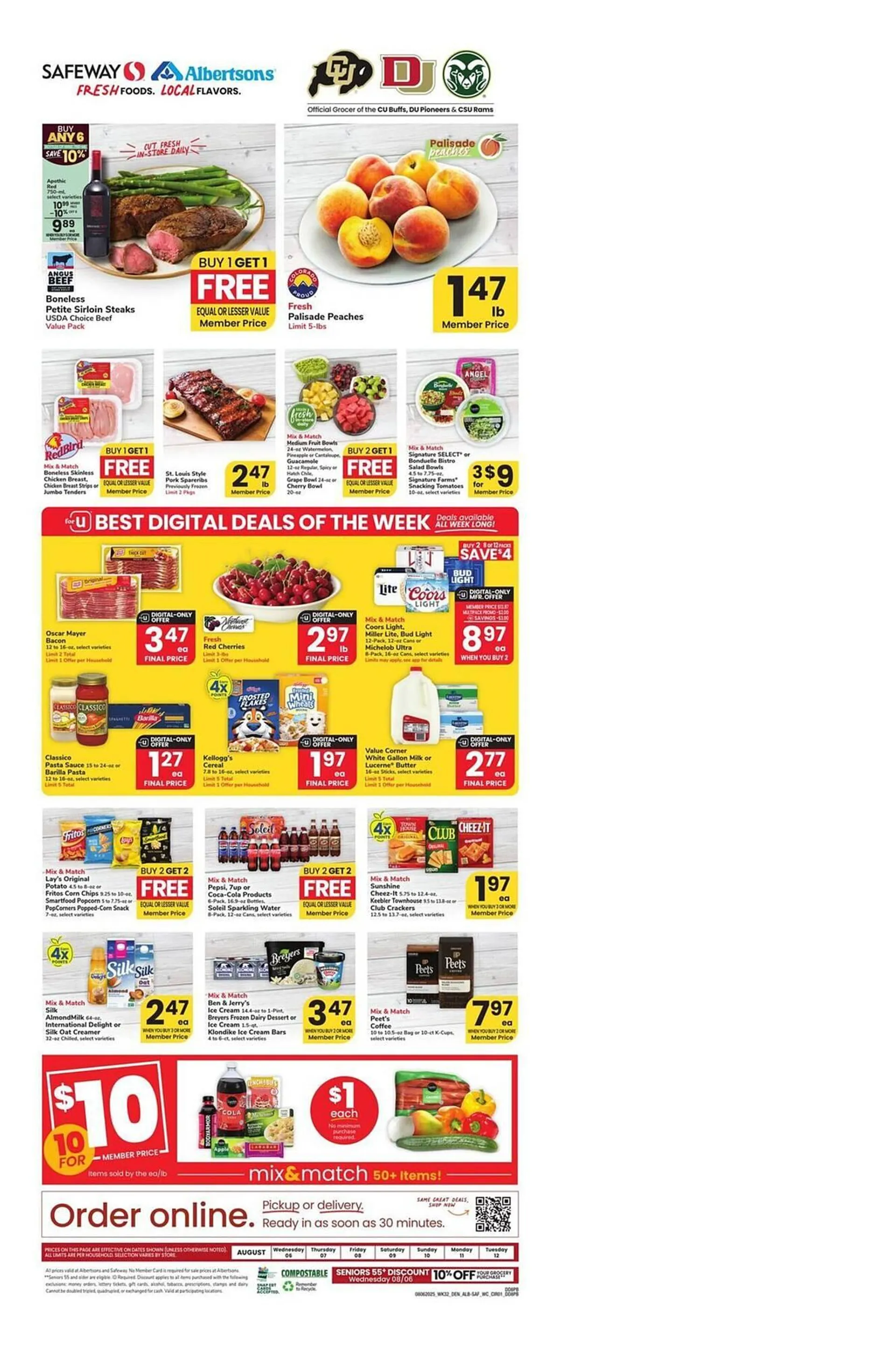 Weekly ad Albertsons Weekly Ad from August 6 to August 12 2025 - Page 1
