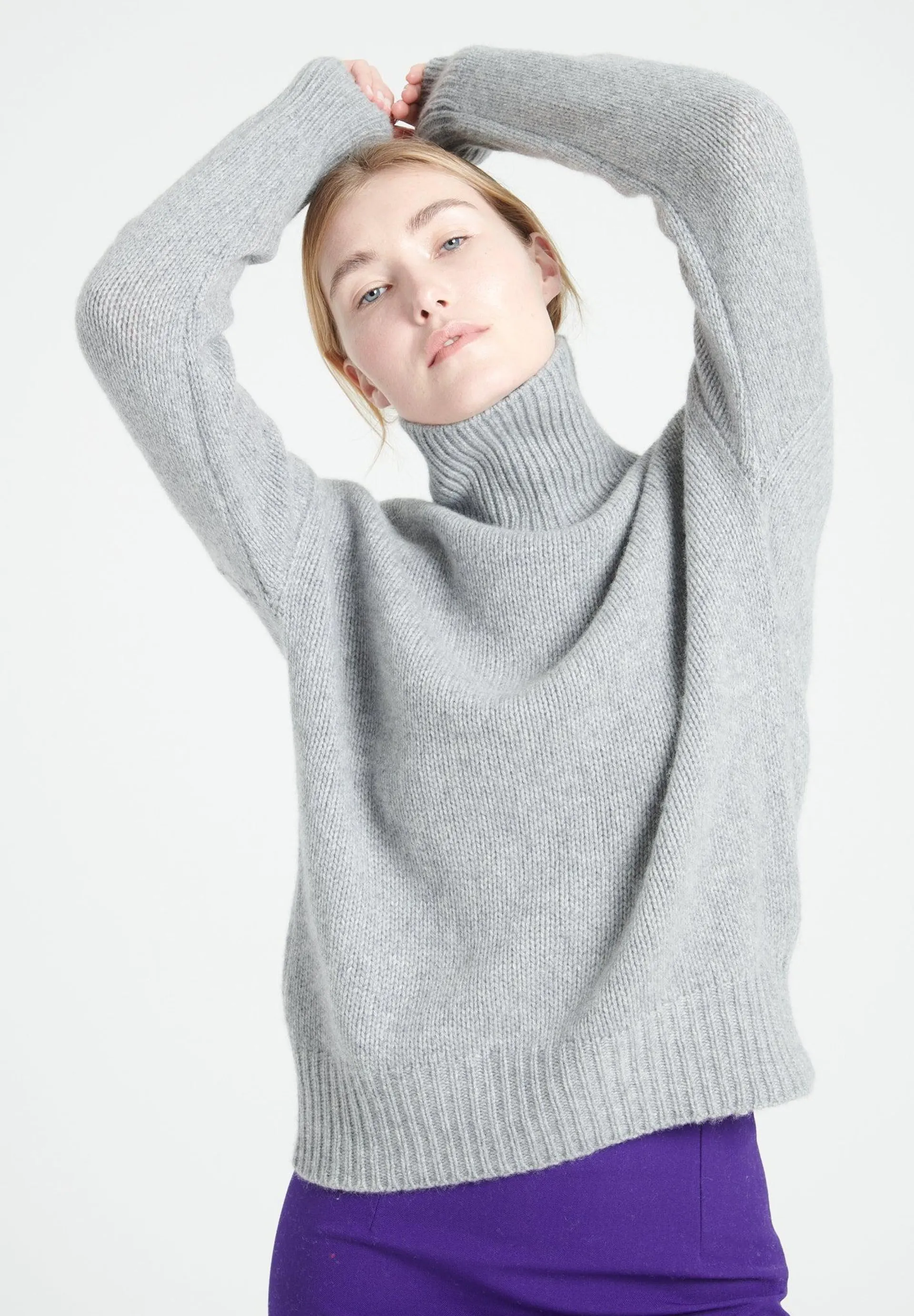 Pure Cashmere 10 ply Funnel Neck Sweater (Mia 9)