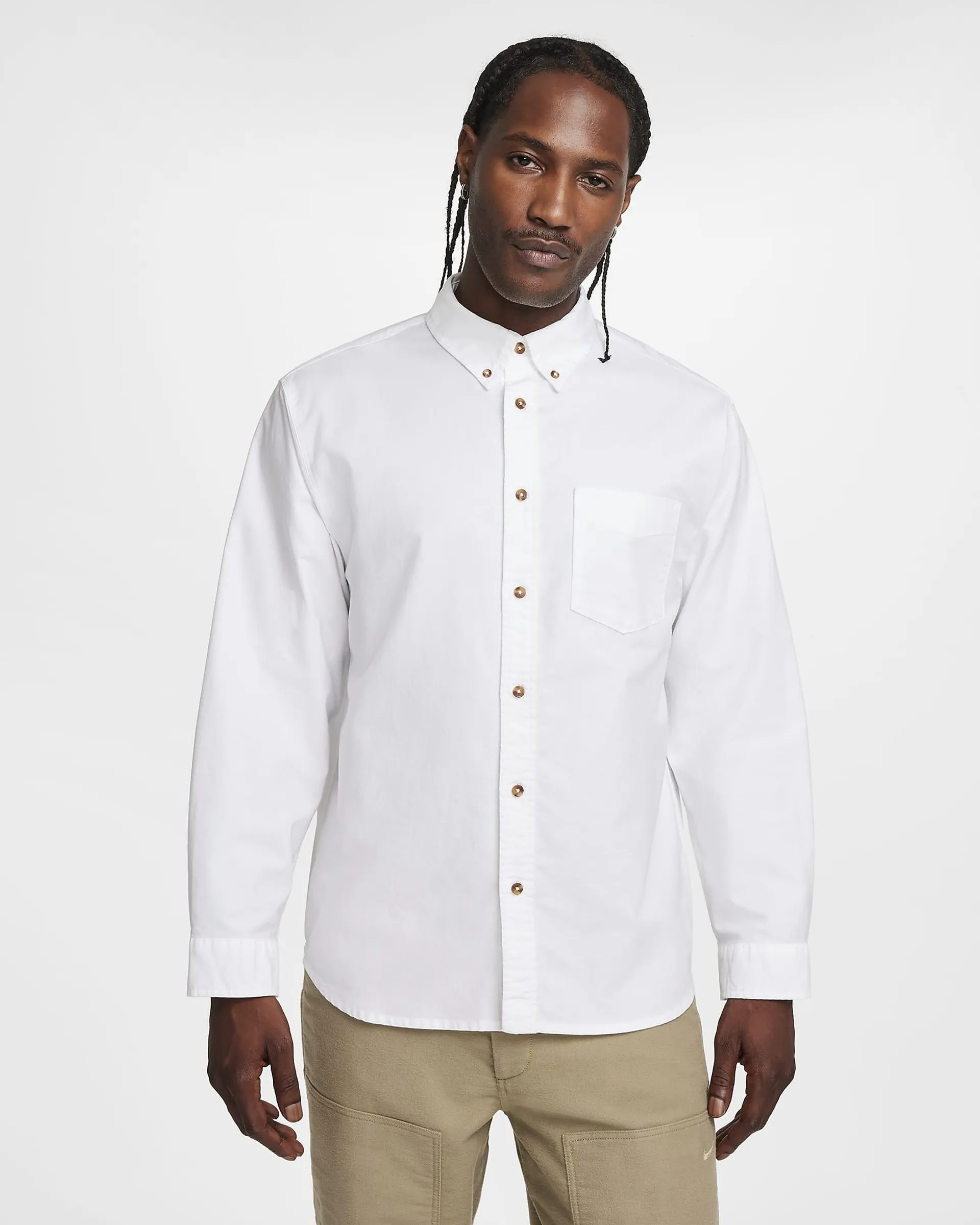 Men's Long-Sleeve Oxford Button-Down Shirt