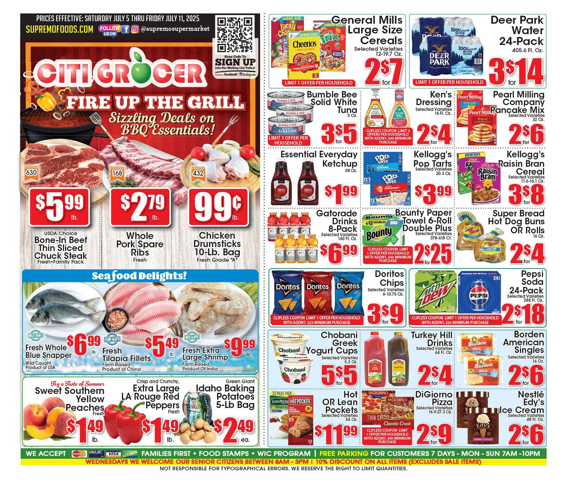 Weekly ad Supremo Foods Inc Weekly Ad from July 5 to July 11 2025 - Page 1