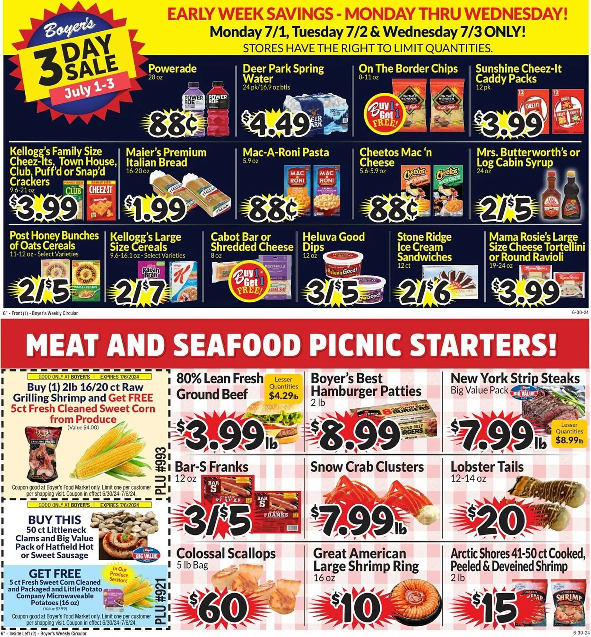 Boyers Food Markets Weekly Ad - 1