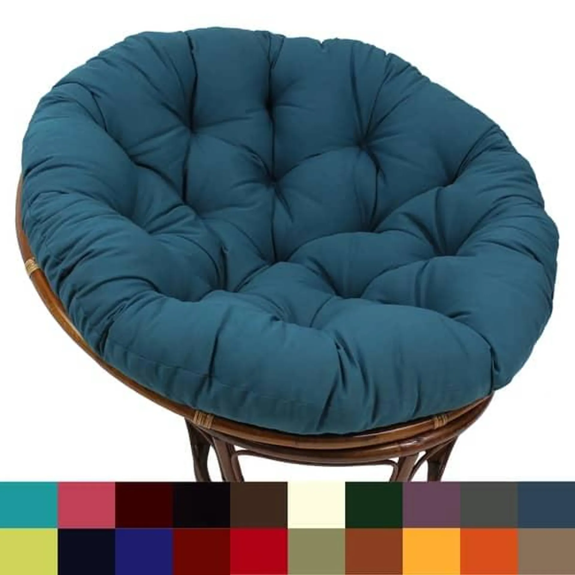 52-inch Solid Twill Papasan Cushion (Cushion Only)