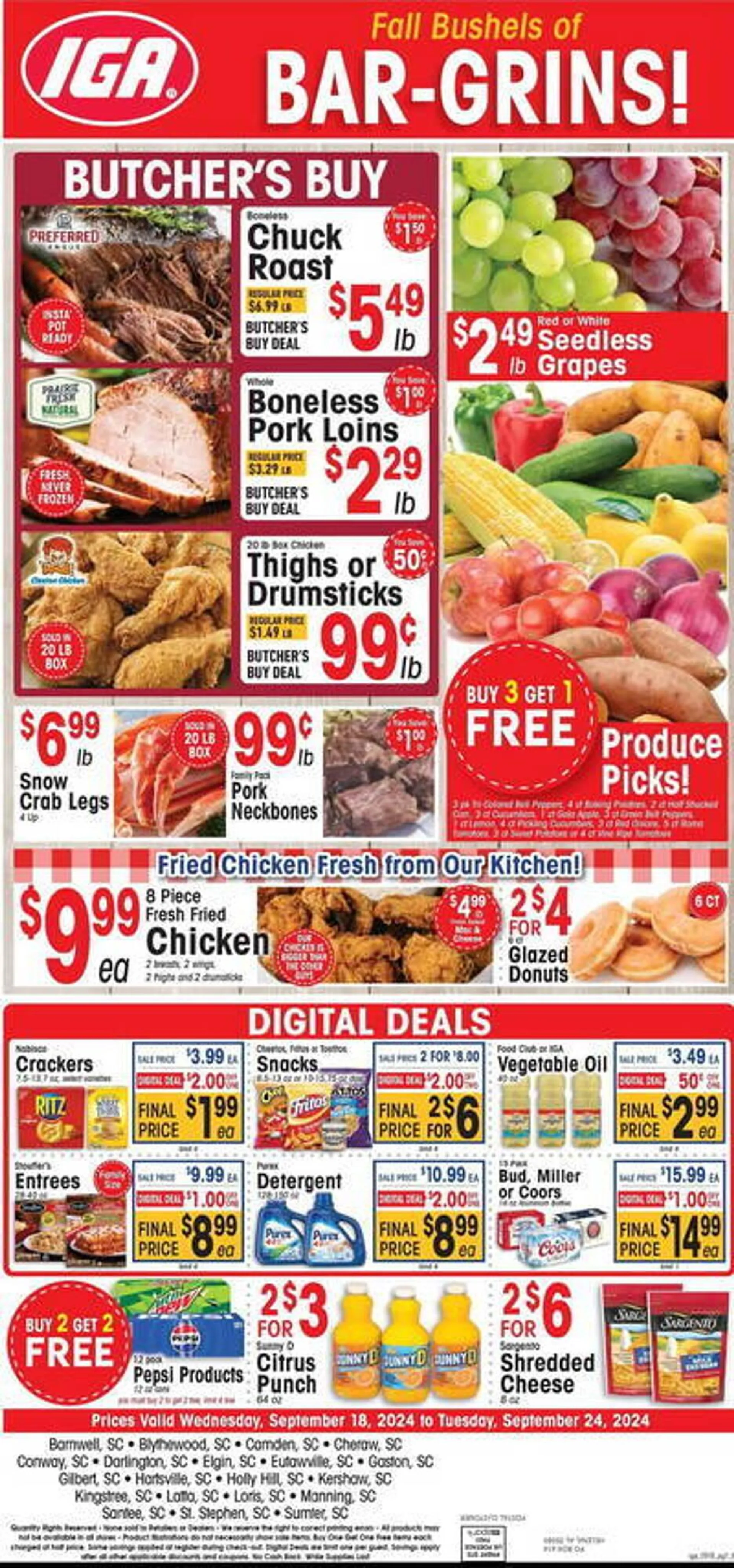 IGA Weekly Ad - 1