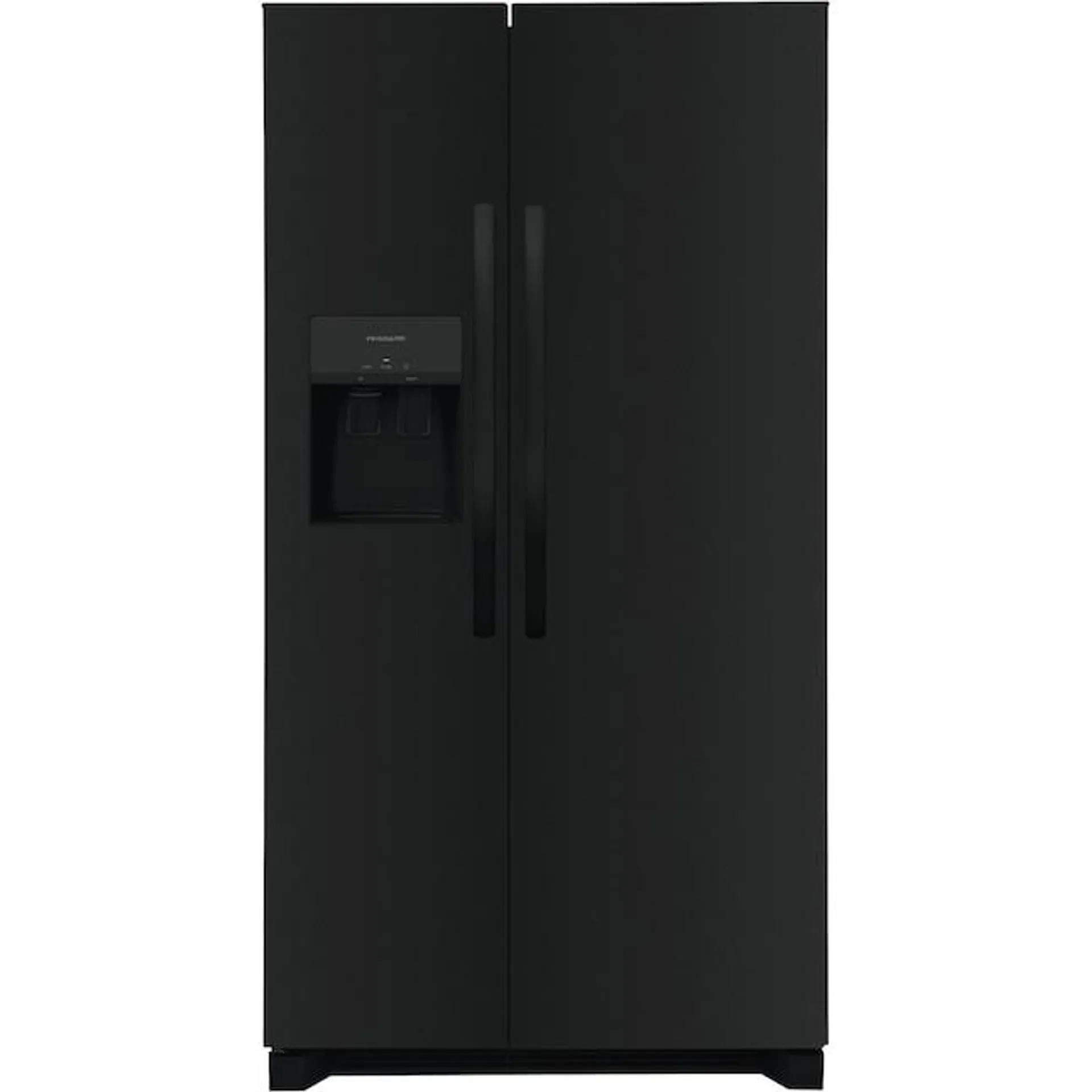 Frigidaire 25.6-cu ft Side-by-Side Refrigerator with Ice Maker, Water and Ice Dispenser (Black) ENERGY STAR