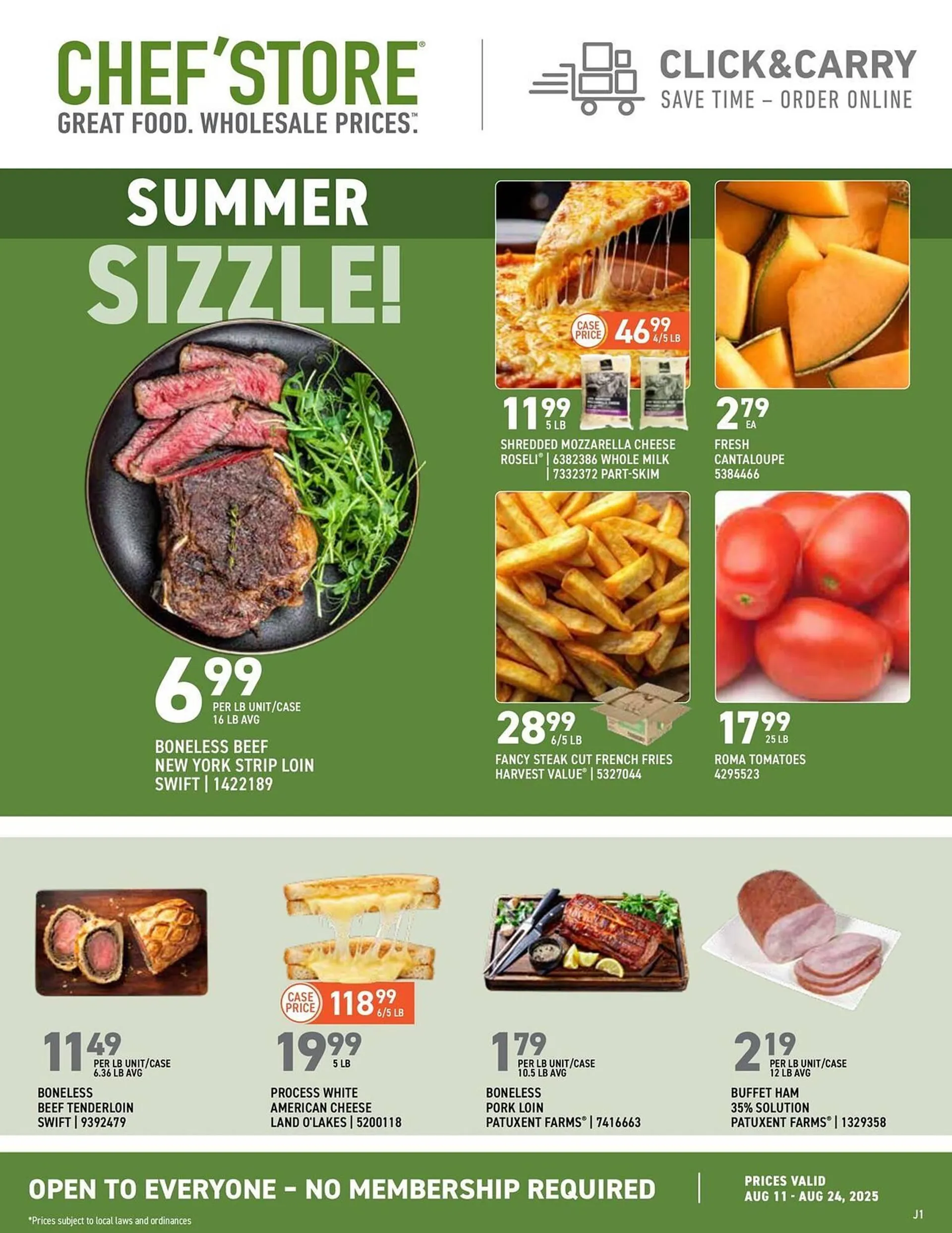 Weekly ad US Foods Chef's Store Weekly Ad from August 11 to August 24 2025 - Page 1