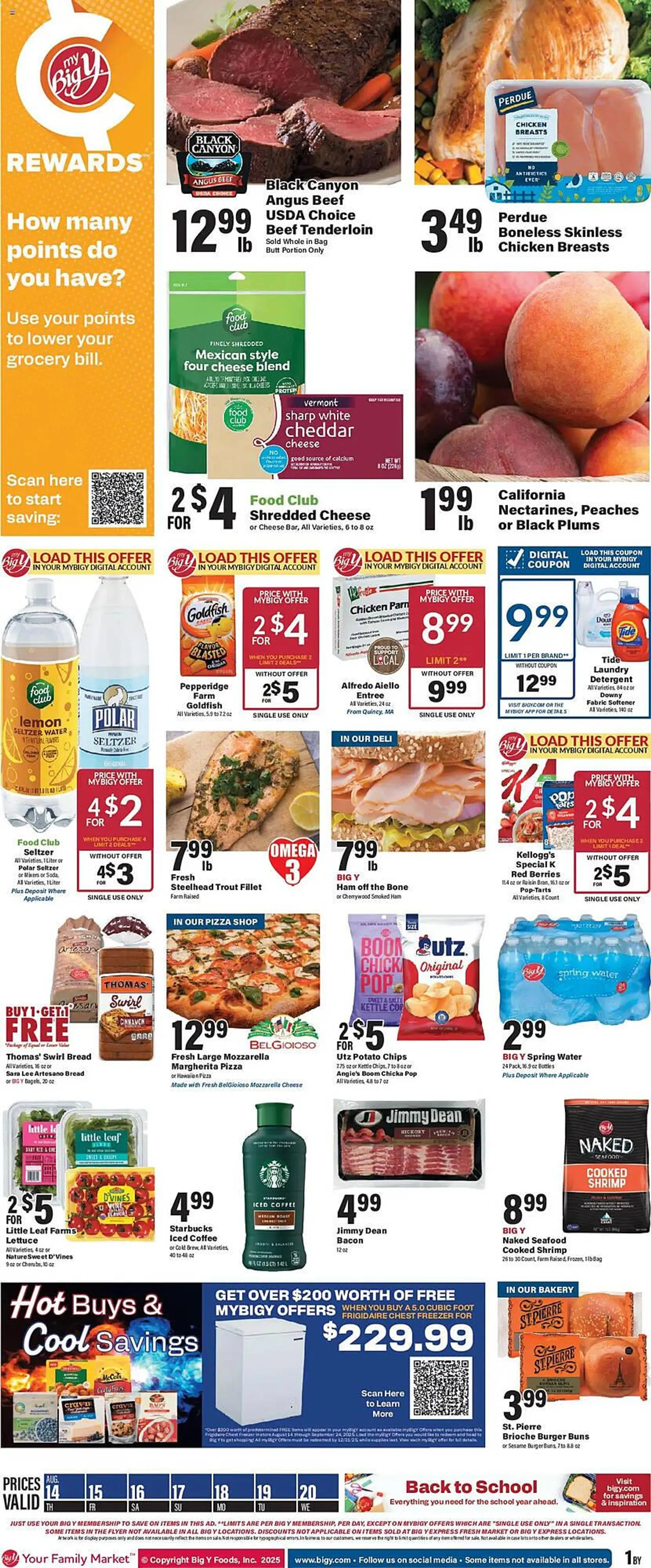 Weekly ad Big Y Weekly Ad from August 14 to August 20 2025 - Page 1