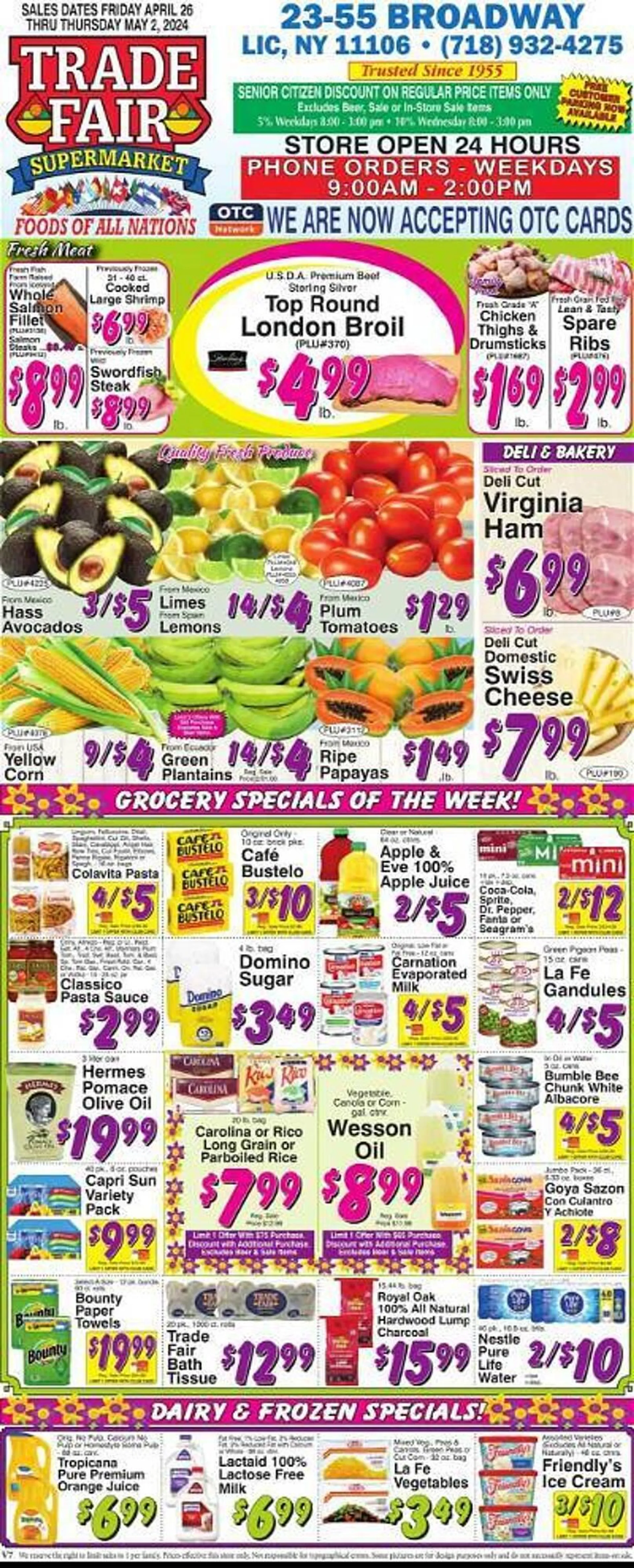 Trade Fair Supermarket Weekly Ad - 1