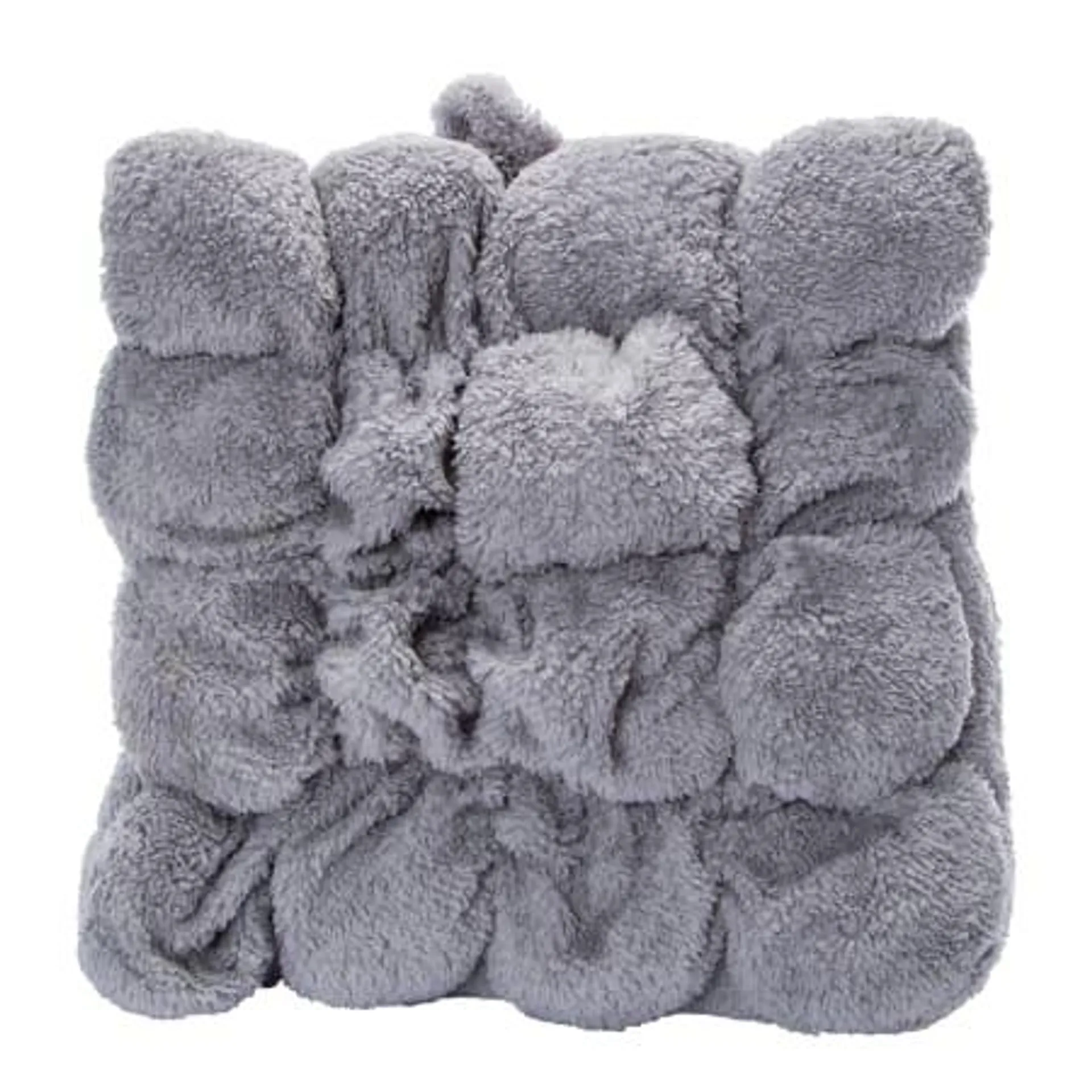 Marshmallow Sherpa Throw Pillow 16in x 16in