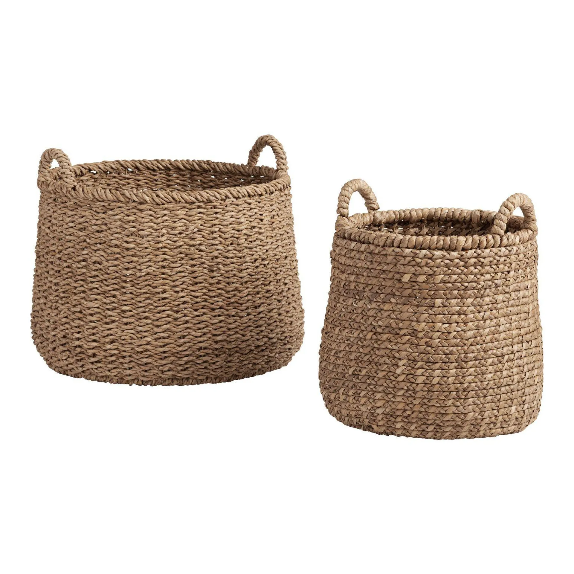 Noelle II Natural Hyacinth Tote Basket